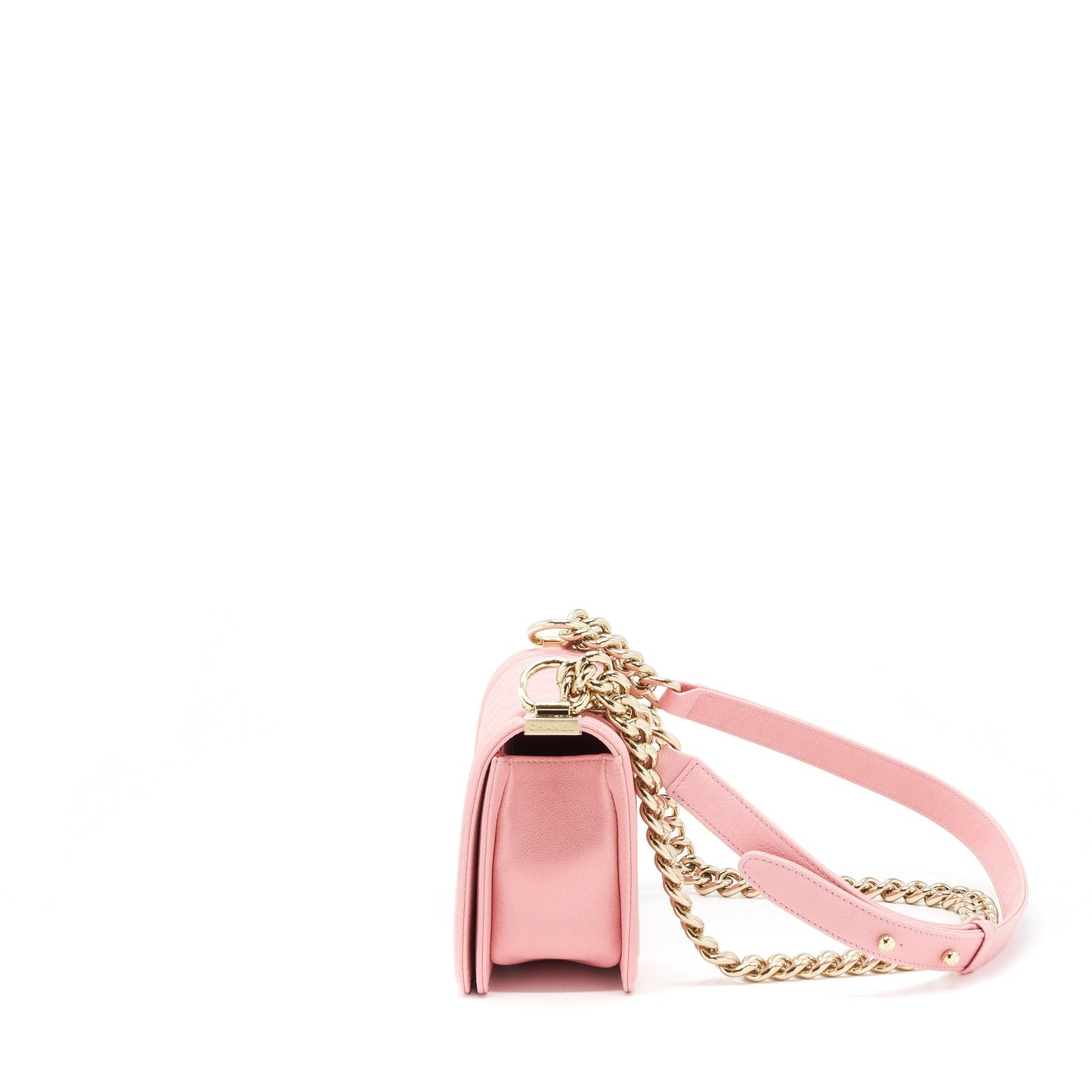 Chanel Small Boy Caviar Light Pink L