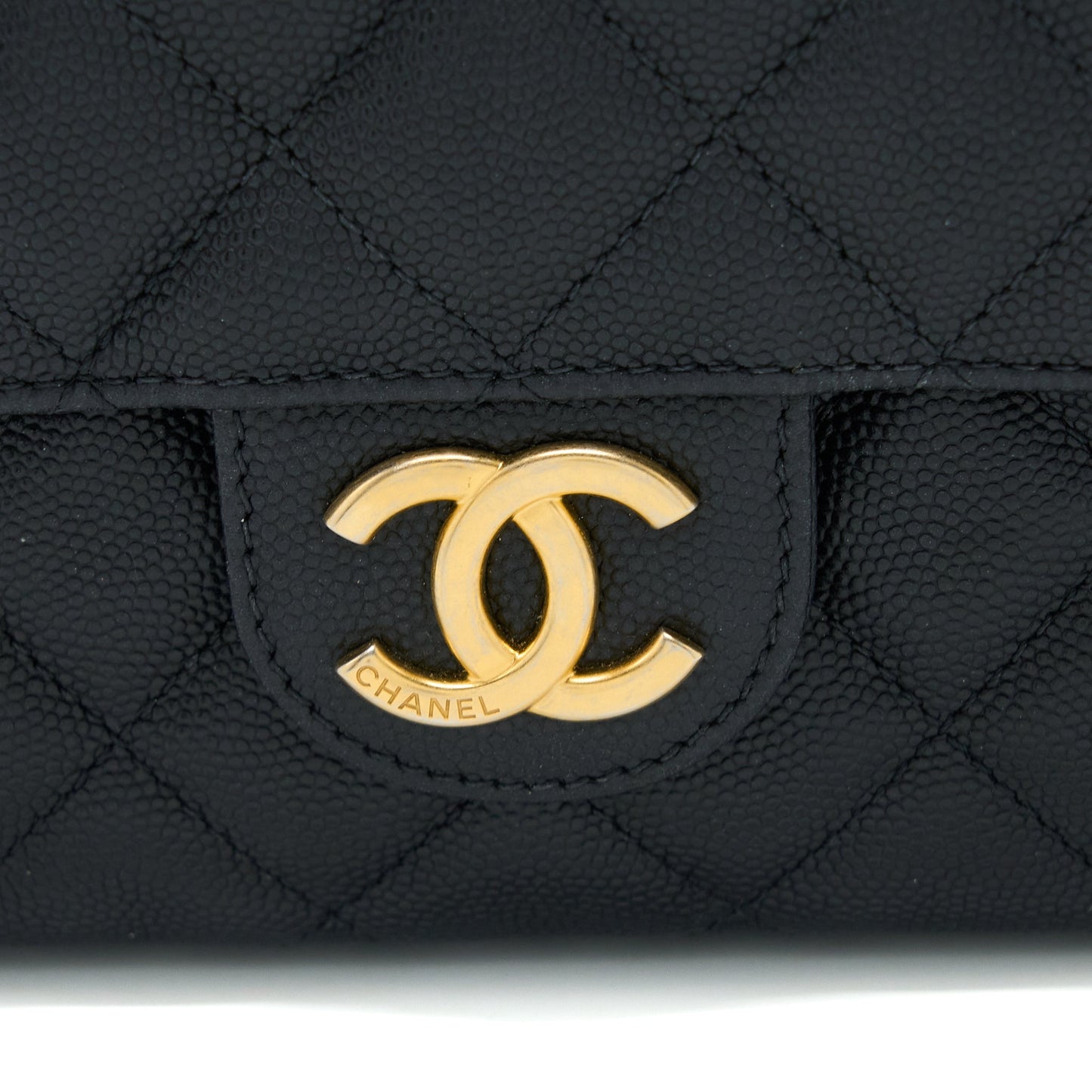 Chanel Small Hobo Bag Caviar Black  (Microchip)