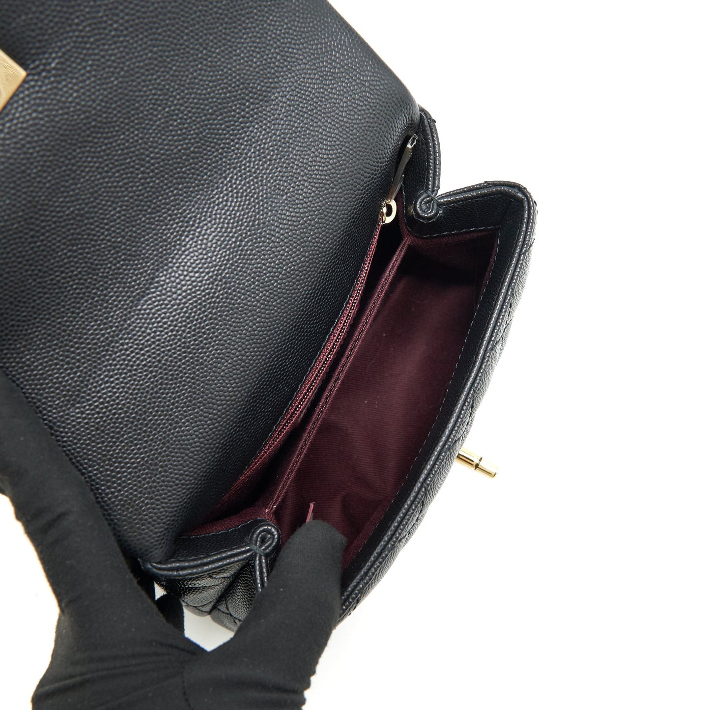 Chanel Coco Handle Extra Mini Caviar Black L