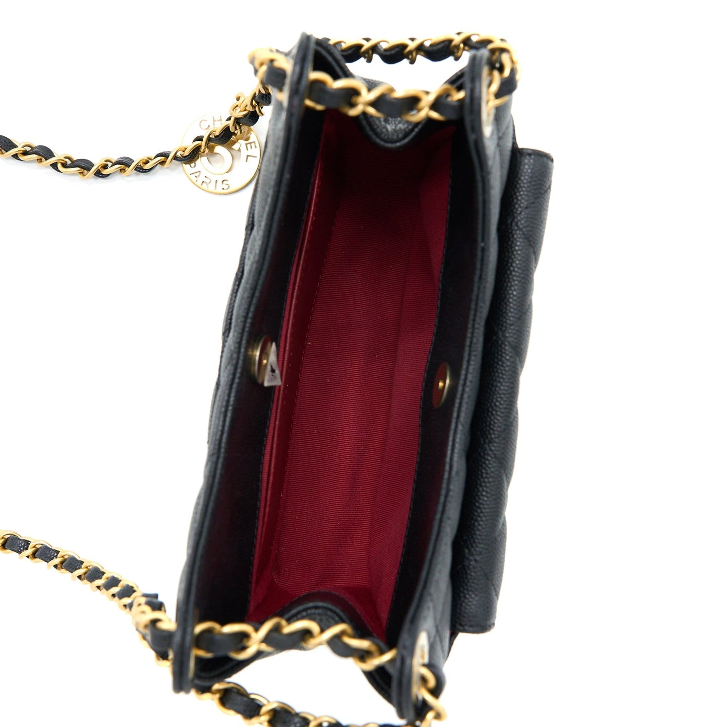 Chanel Small Hobo Bag Caviar Black  (Microchip)