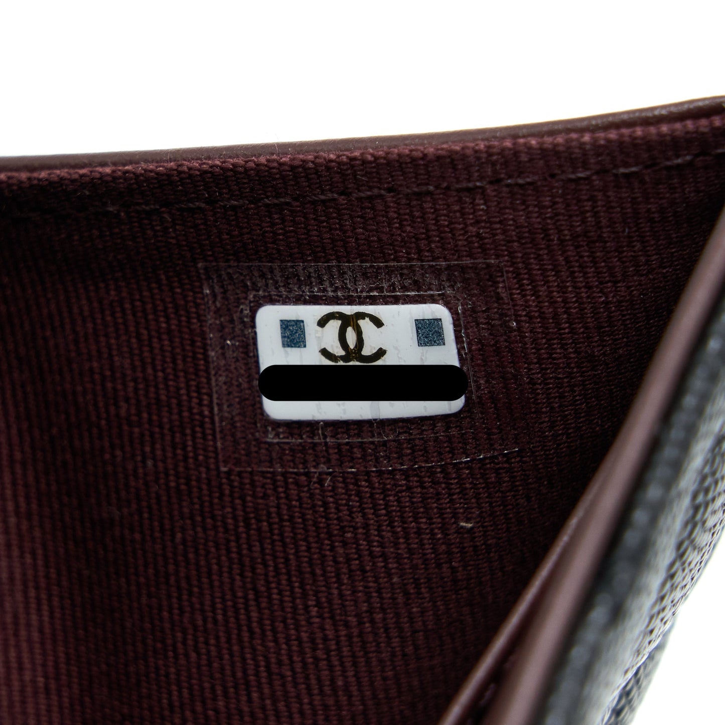 Chanel Classic Flap Compact Wallet Caviar Black L