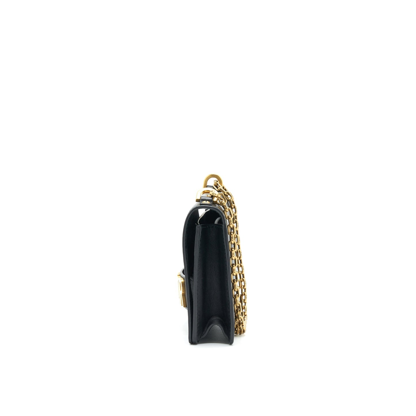 Dior J'adior Medium Flap Purse with Chain Black