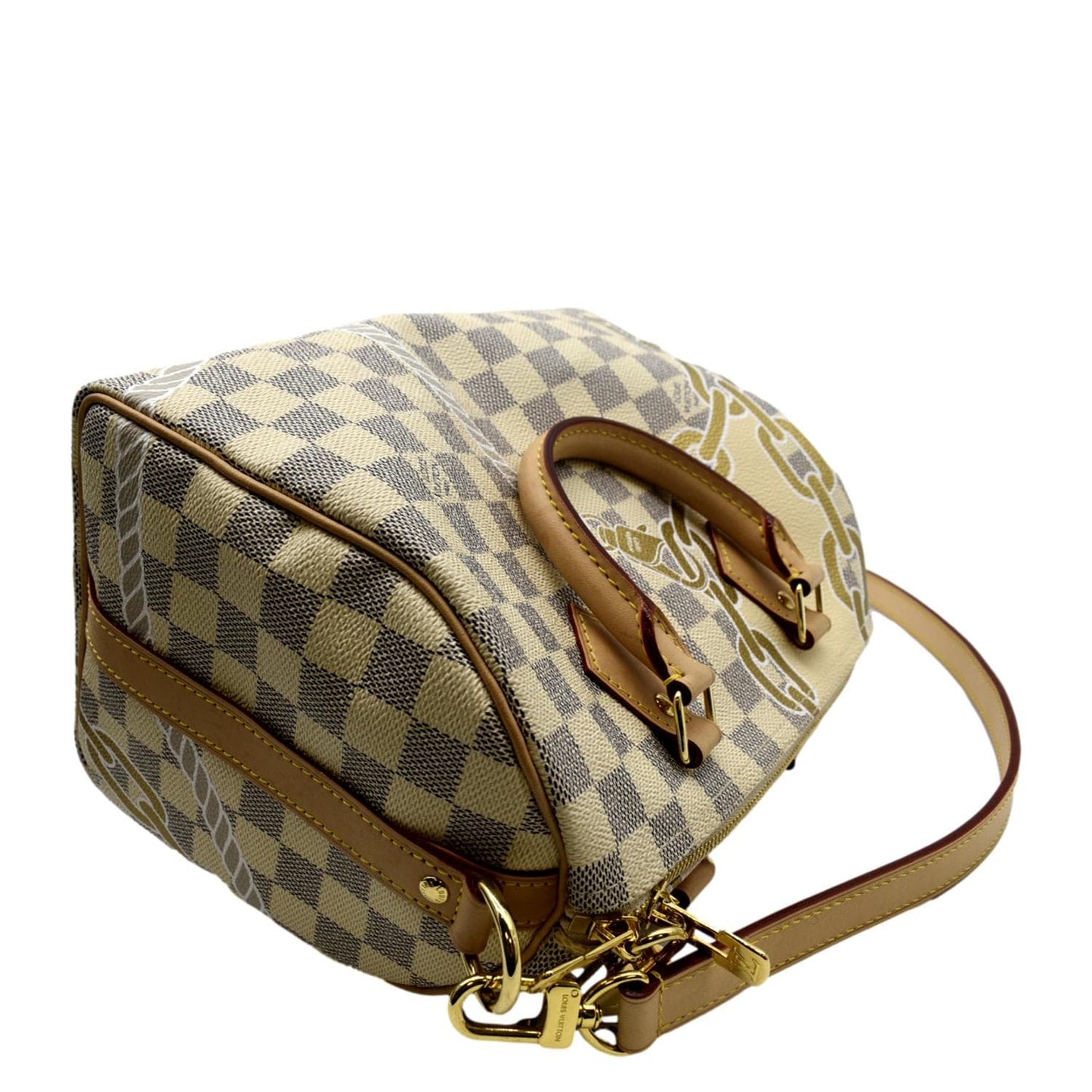 LOUIS VUITTON Nautical  25 Bandouliere Damier Azur Shoulder Bag White