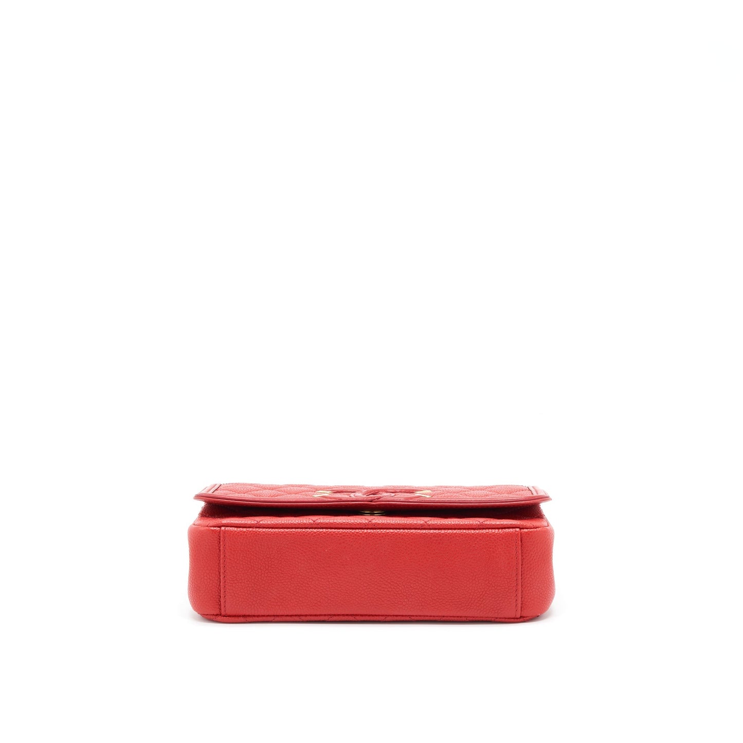 Chanel Filigree Flap Bag Caviar Red