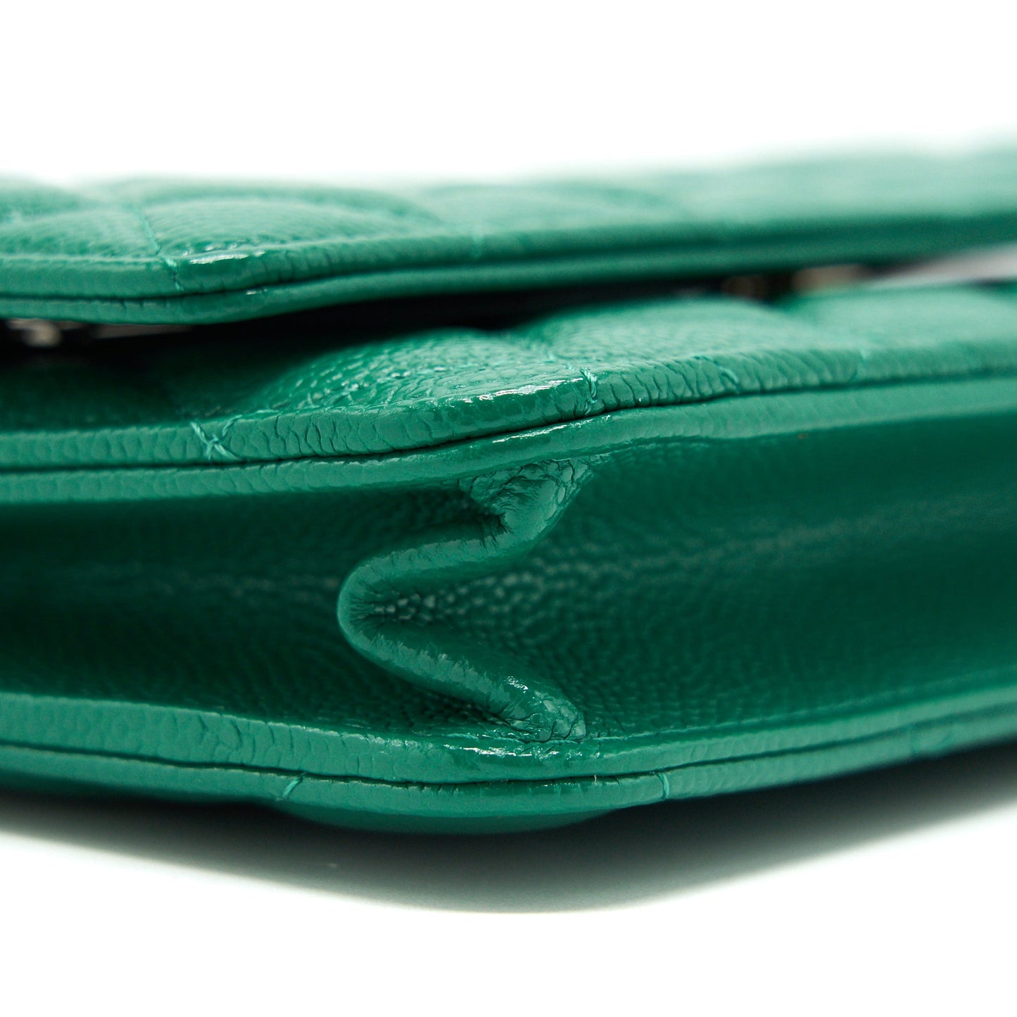 Chanel Classic Wallet On Chain Caviar Green