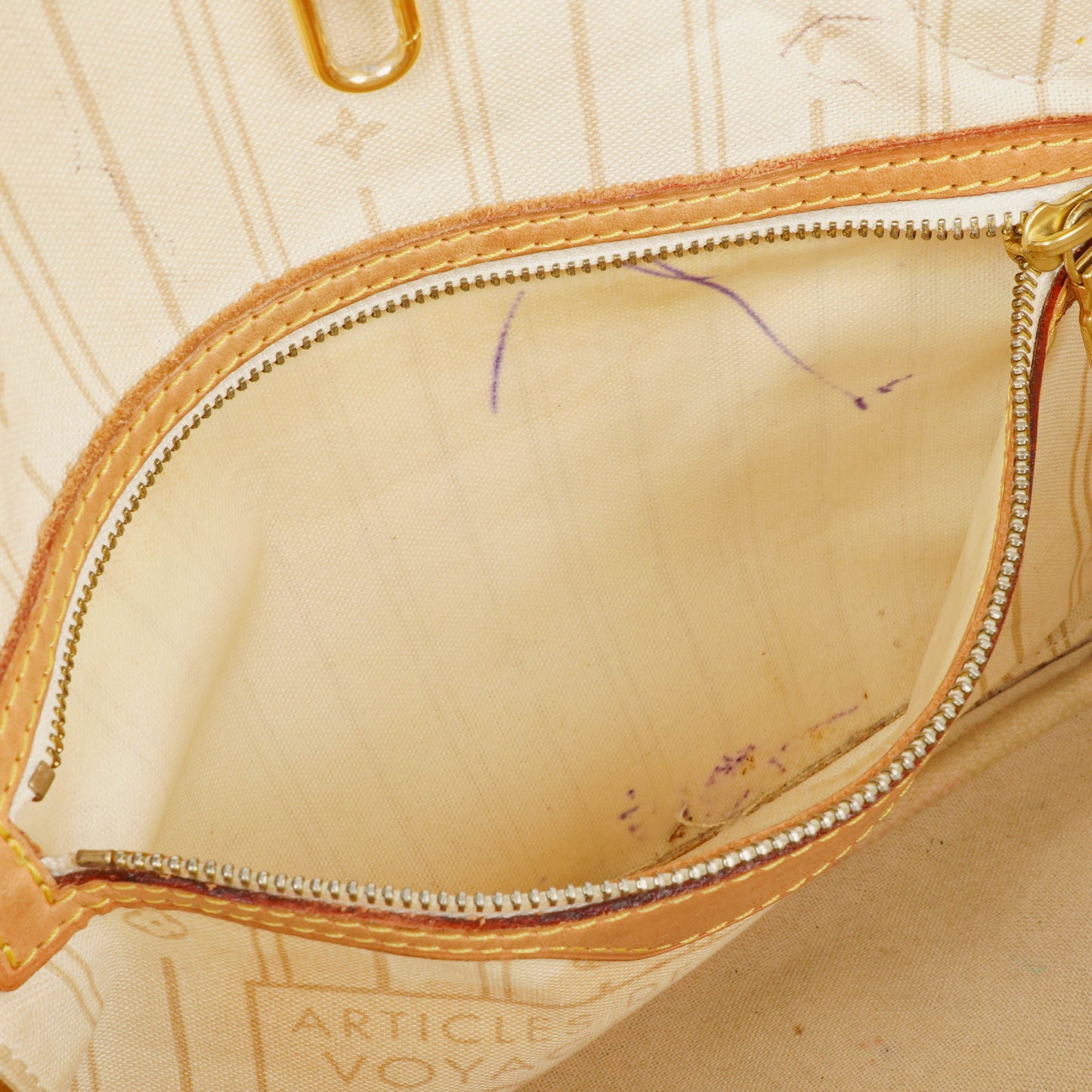 Louis Vuitton Damier Azur Coated Canvas Neverfull PM Tote Bag