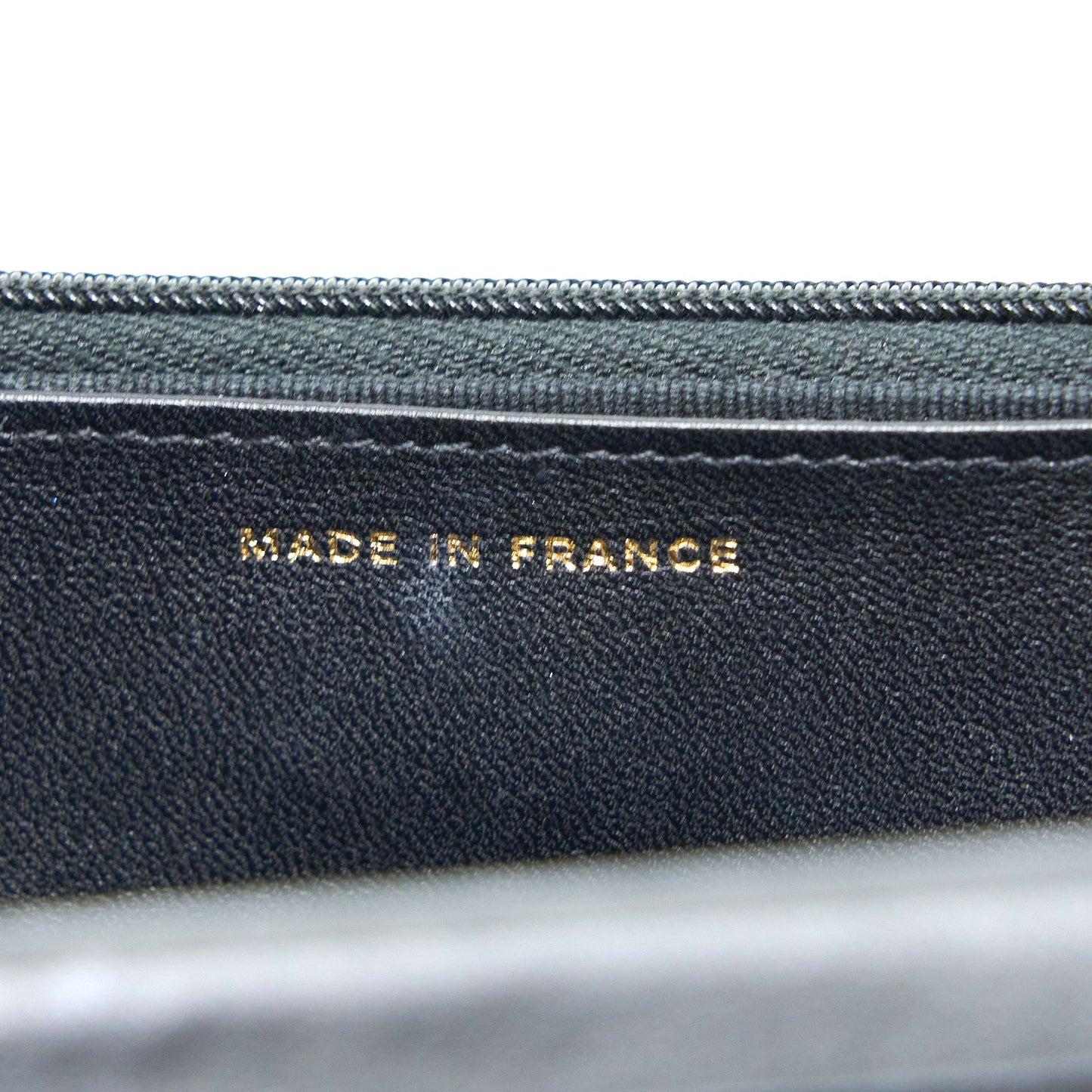 Chanel Ribbon Wallet On Chain Lambskin Black L (Microchip)