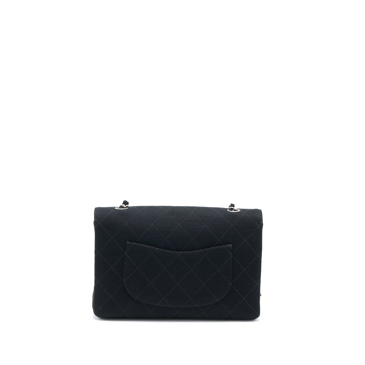 Chanel  Medium Single Flap Bag Fabric Black