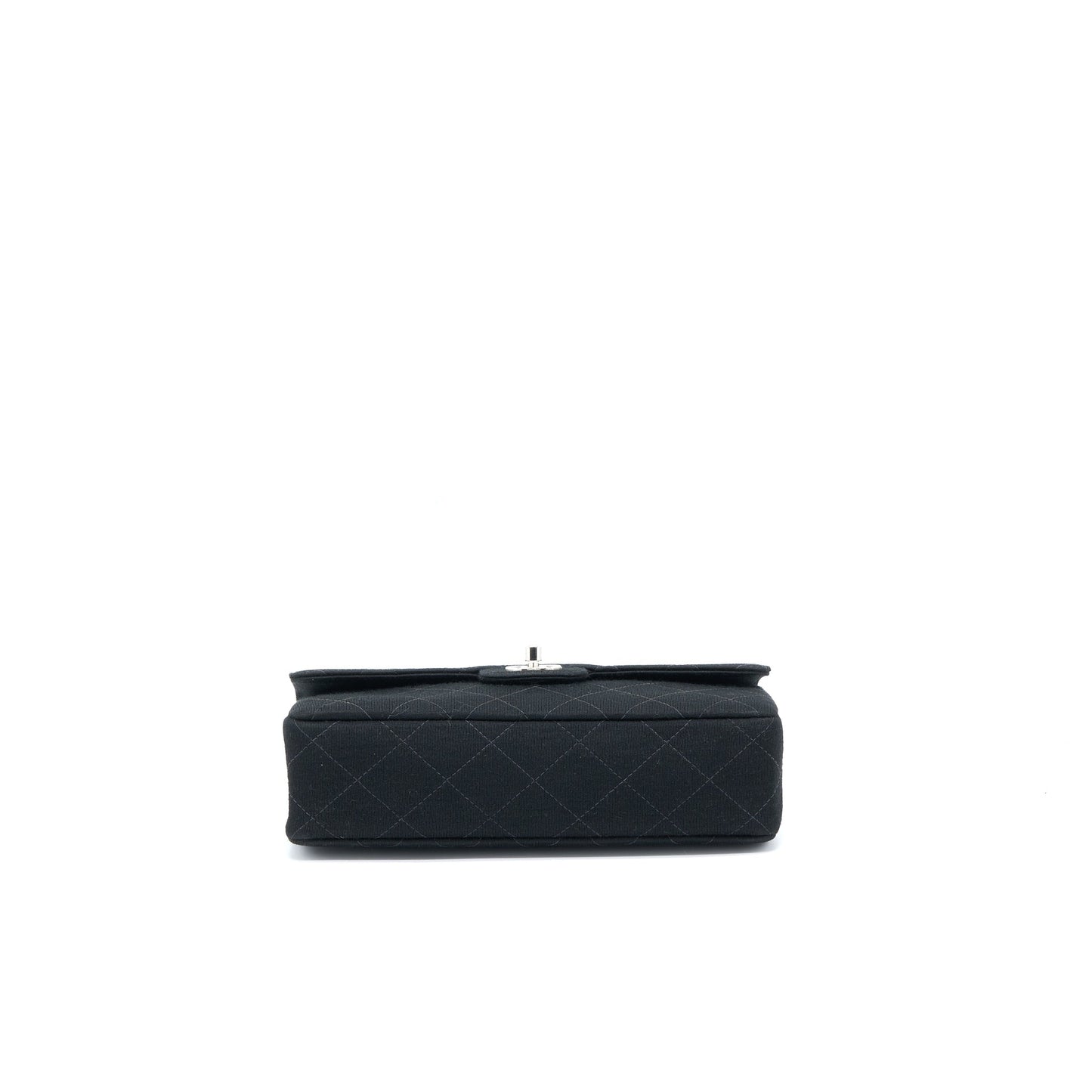 Chanel  Medium Single Flap Bag Fabric Black