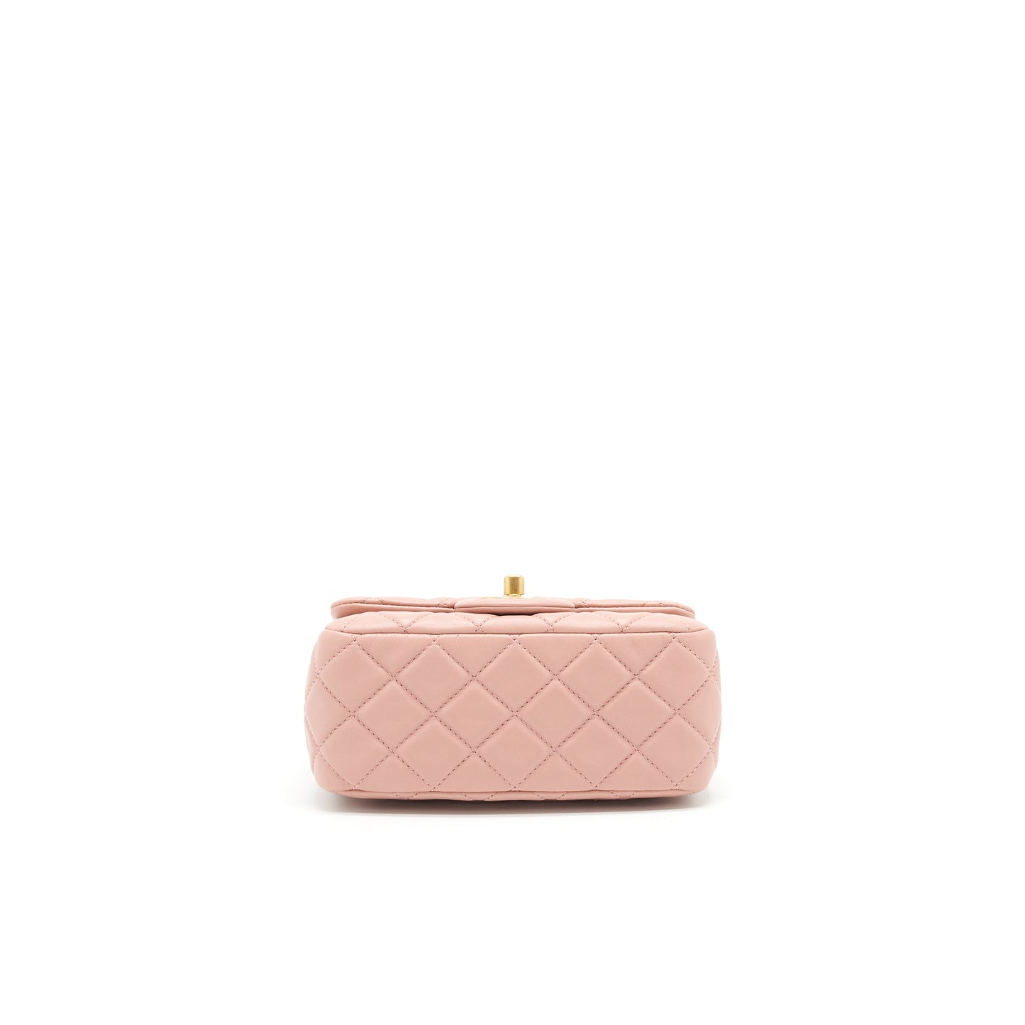 Chanel 21B Light Pink Pearl Crush Mini Square Flap Bag