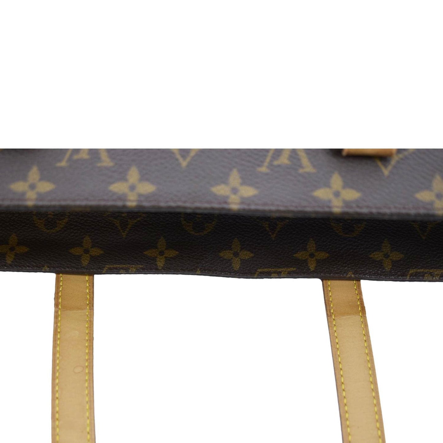 LOUIS VUITTON Luco Monogram Canvas Tote Bag Brown