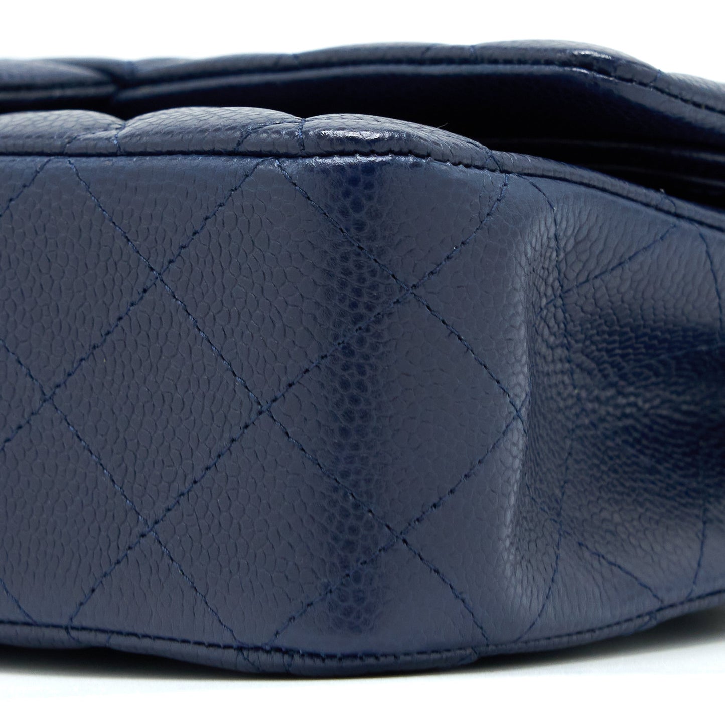 Chanel Medium Classic Double Flap Bag Caviar Navy Blue