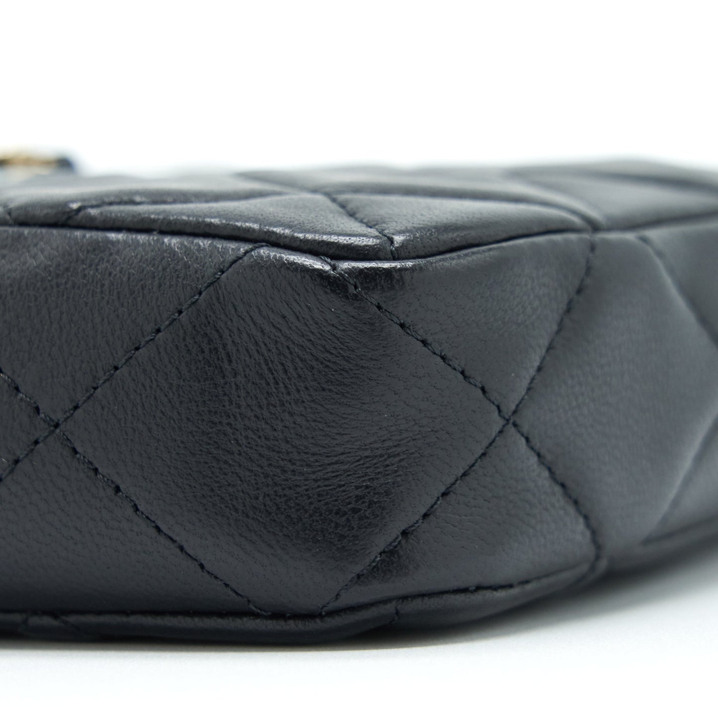 Chanel 22C Mini Crossbody Pouch Lambskin Black L