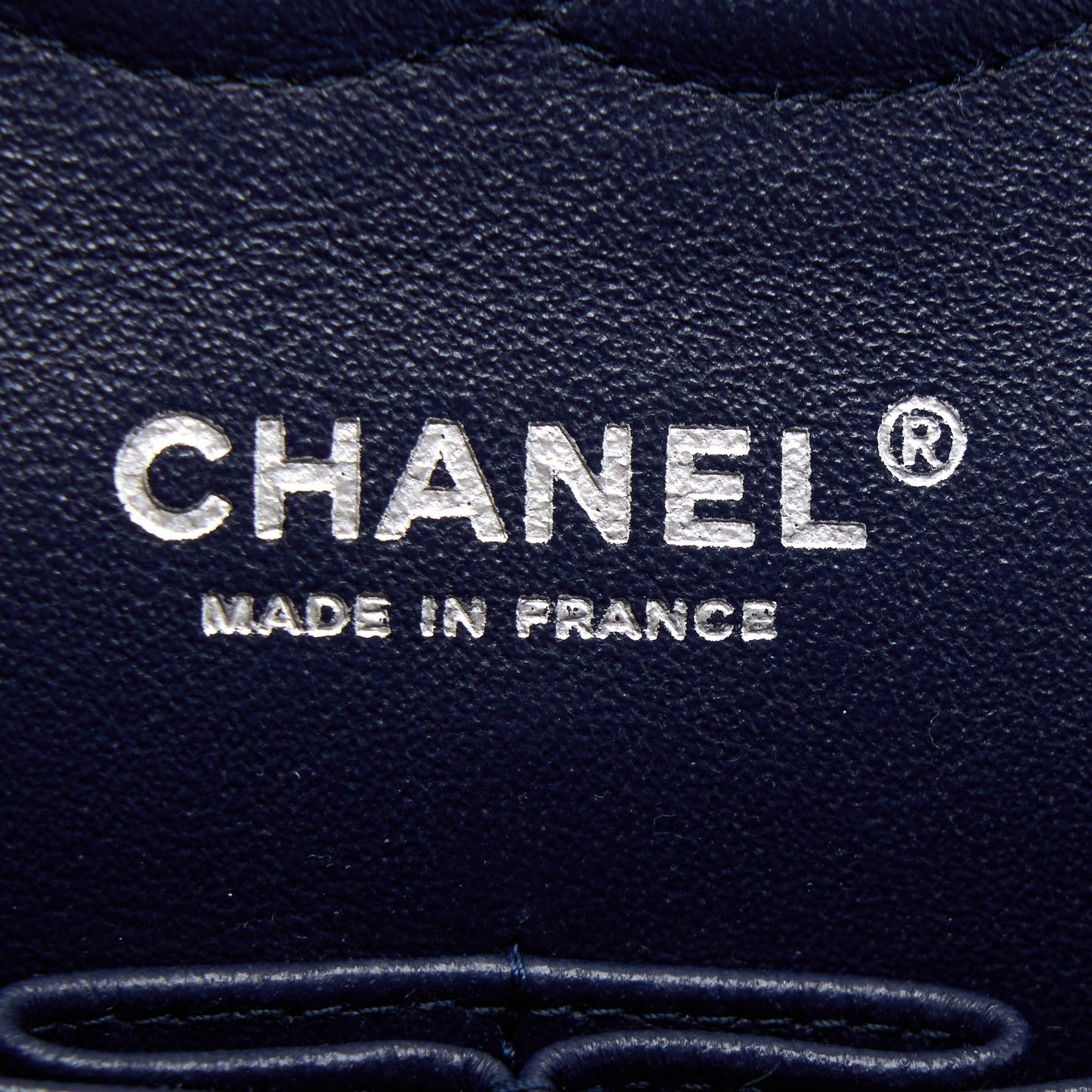 Chanel Medium Classic Double Flap Bag Caviar Navy Blue