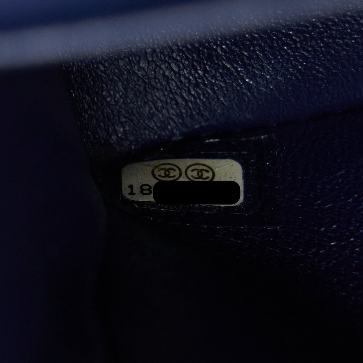 Chanel Medium Classic Double Flap Bag Caviar Navy Blue