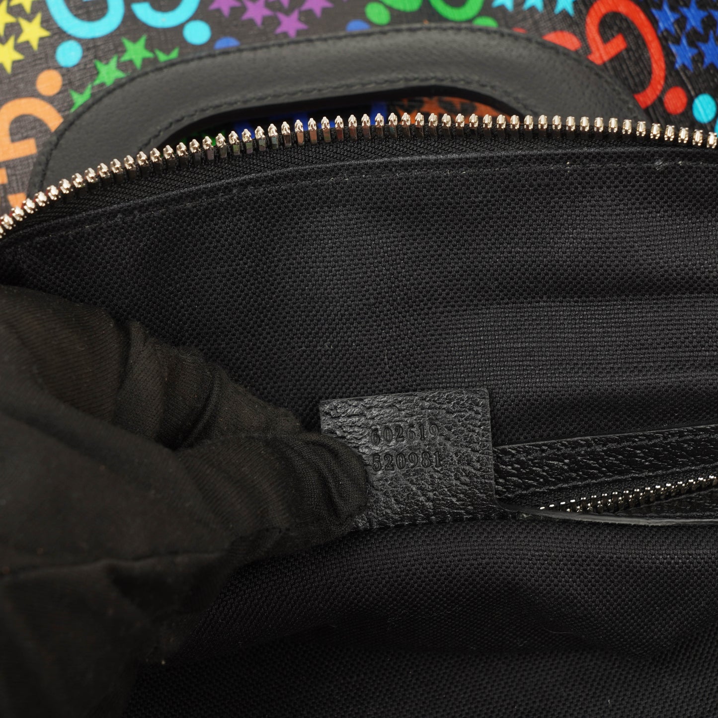 Gucci Psychedelic Black Multicolor GG Supreme Monogram Duffle Backpack