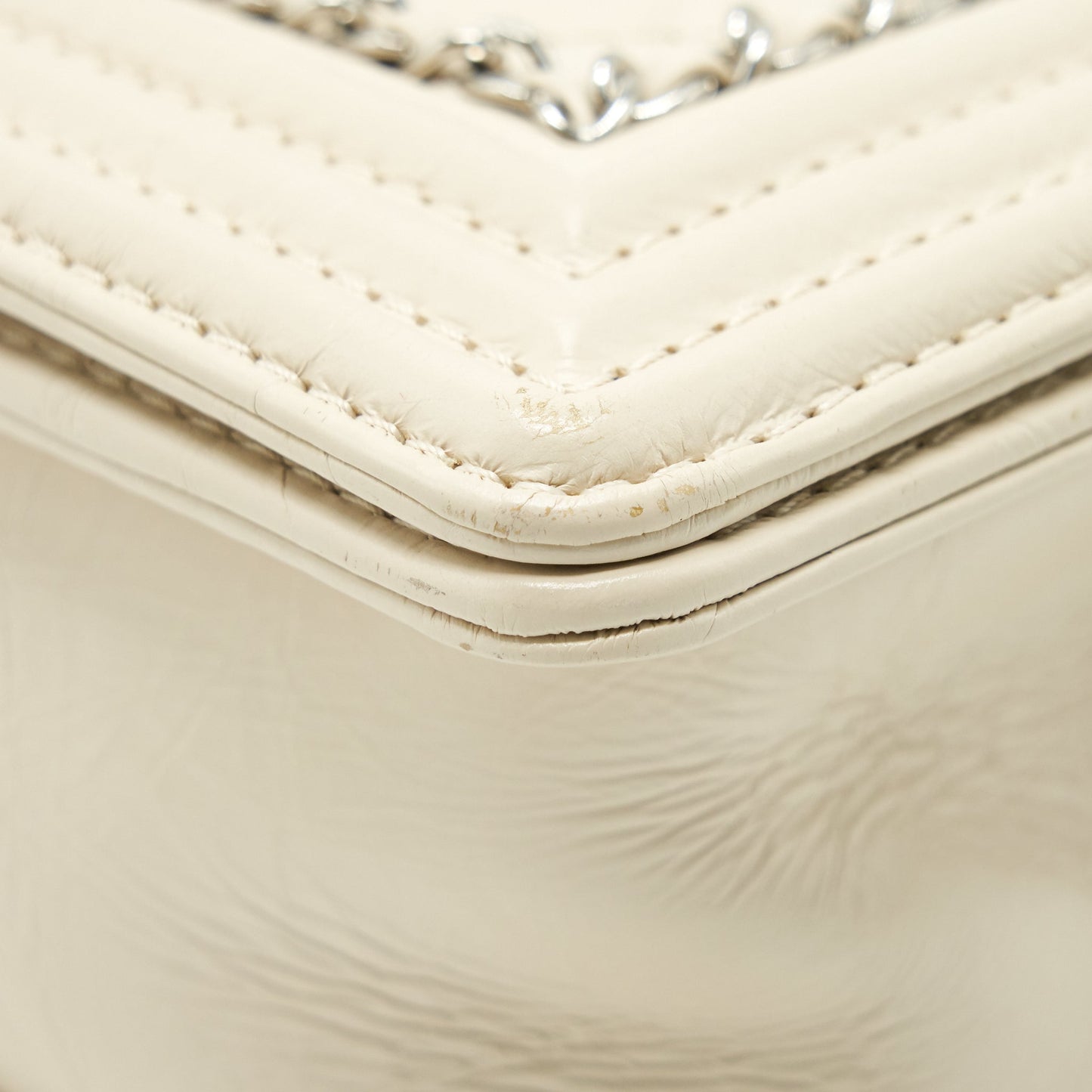 Chanel Medium Boy Bag Chevron Limited Calfskin Ivory