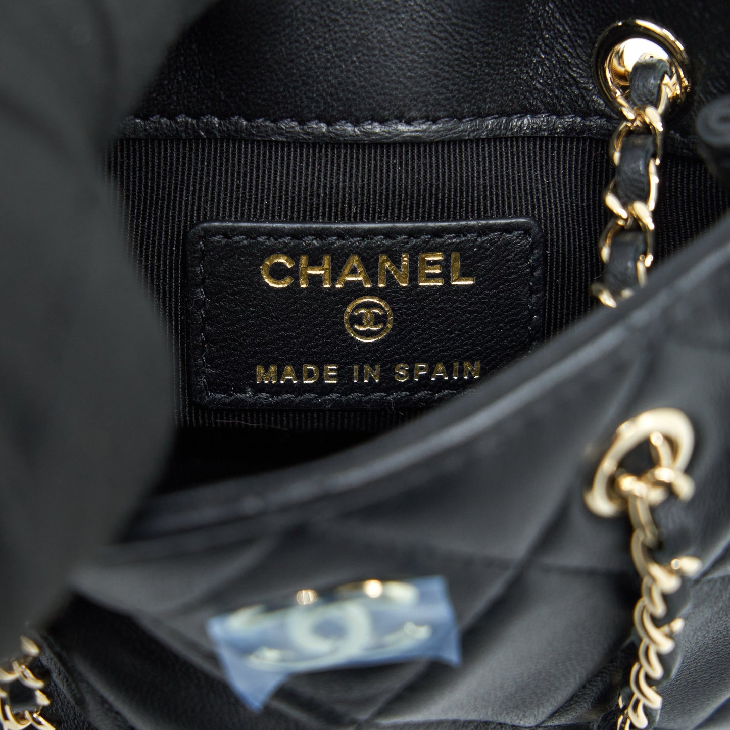 Chanel 22C Mini Crossbody Pouch Lambskin Black L