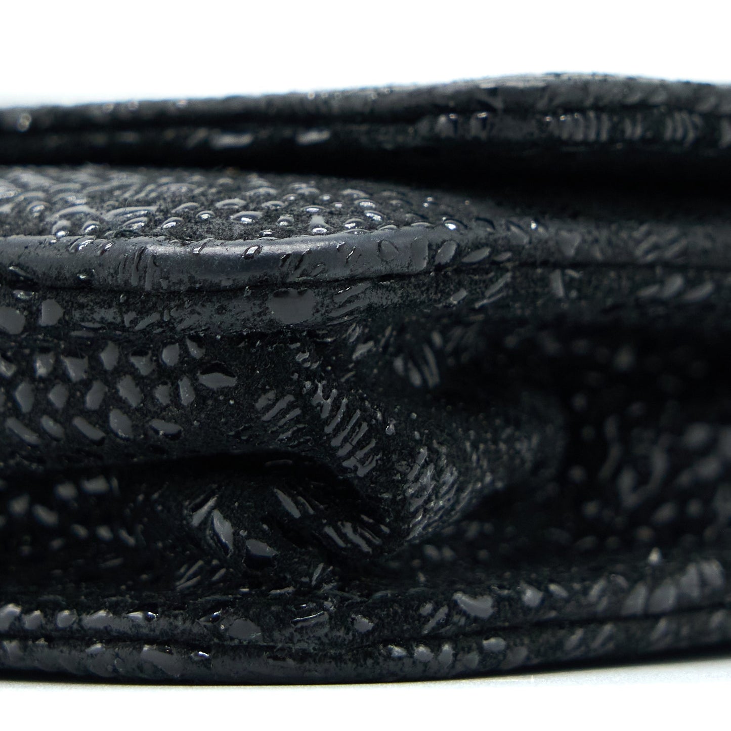Chanel Seasonal Wallet On Chain Fabric Black