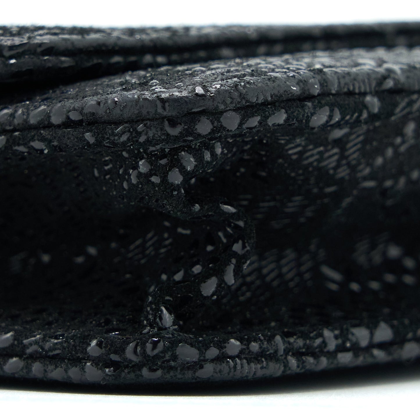 Chanel Seasonal Wallet On Chain Fabric Black