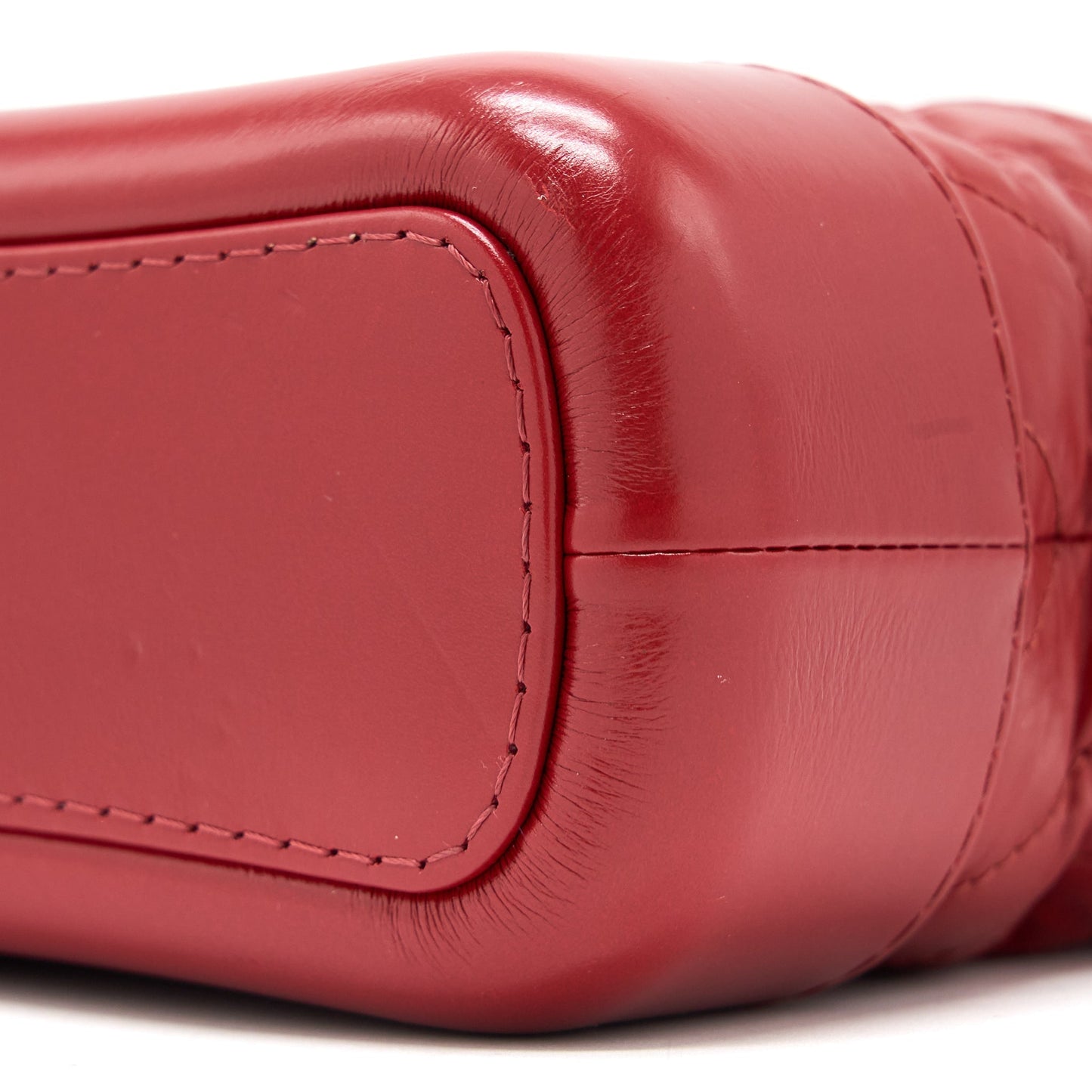 Chanel Small Gabrielle Hobo Bag Aged Calfskin Red Multicolour Hardware