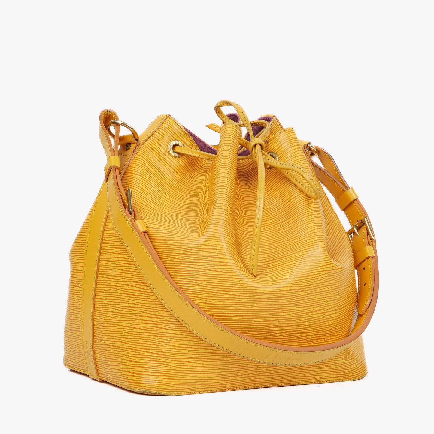 Louis Vuitton Petit Noe Yellow EPI Leather Shoulder Bag