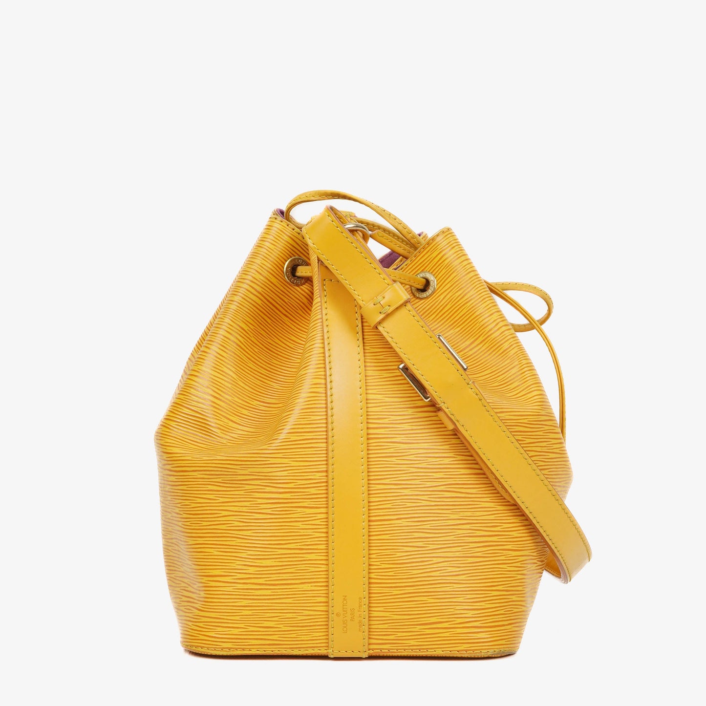 Louis Vuitton Petit Noe Yellow EPI Leather Shoulder Bag
