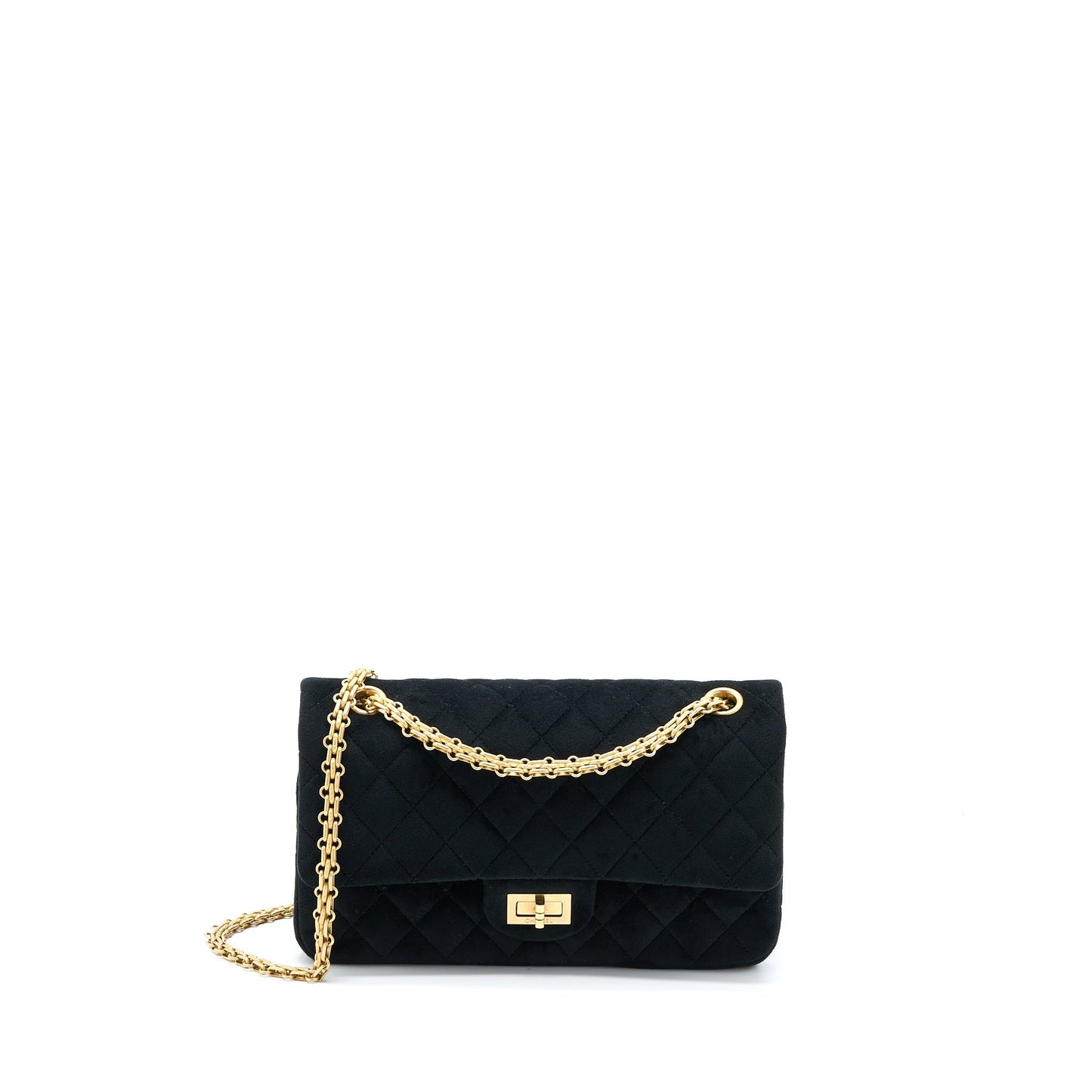 Chanel Small 2.55 Reissue Flap Bag Velvet Black