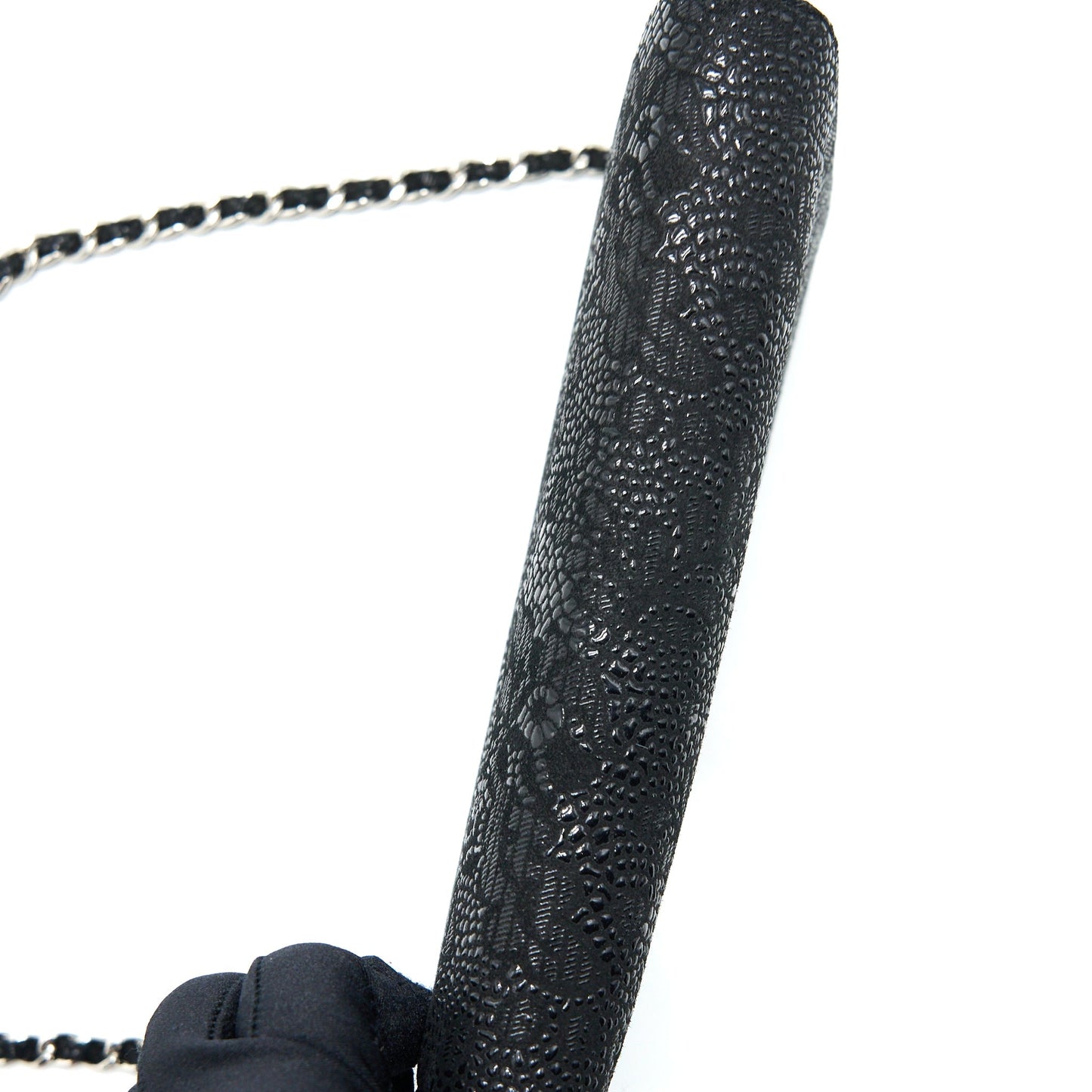 Chanel Seasonal Wallet On Chain Fabric Black