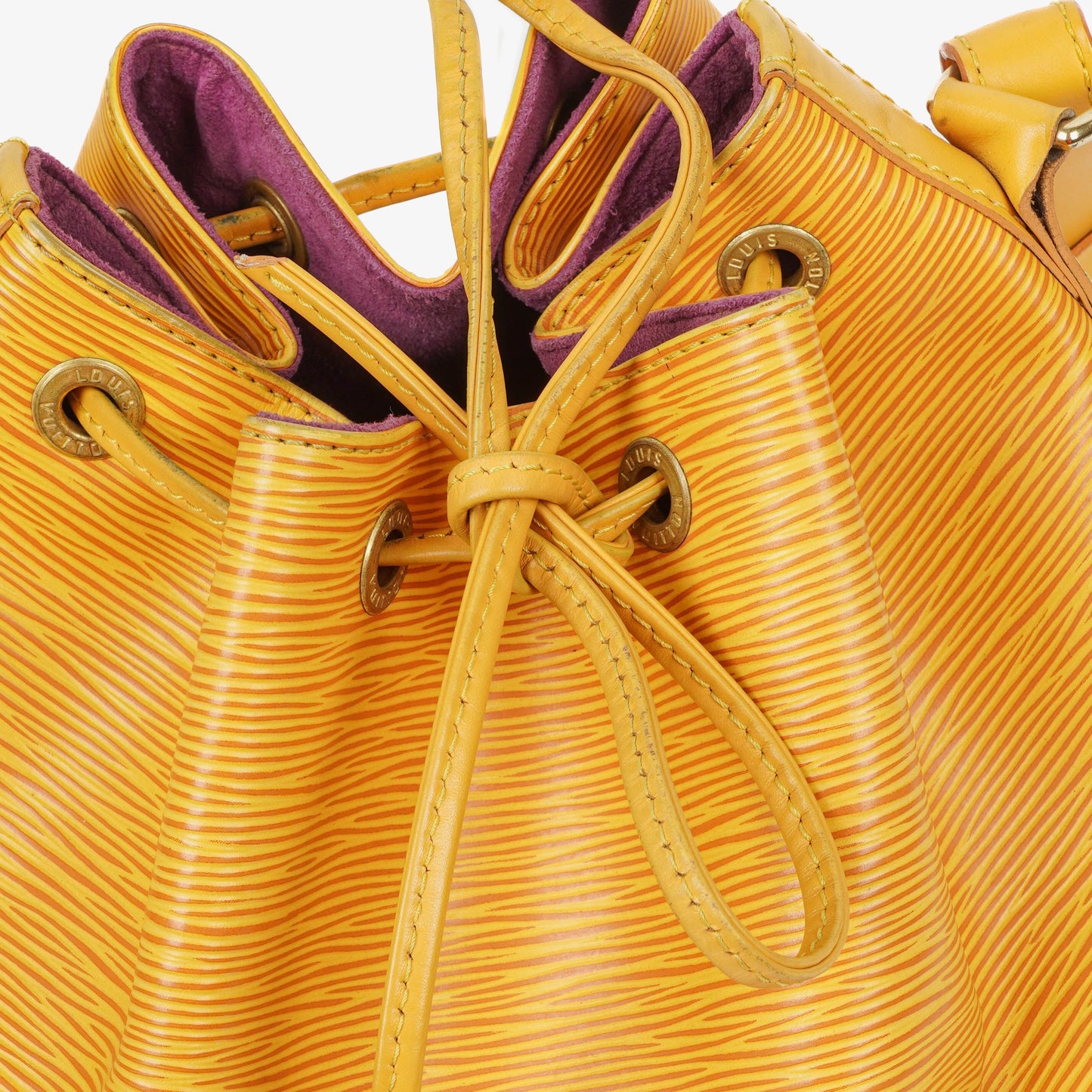Louis Vuitton Petit Noe Yellow EPI Leather Shoulder Bag