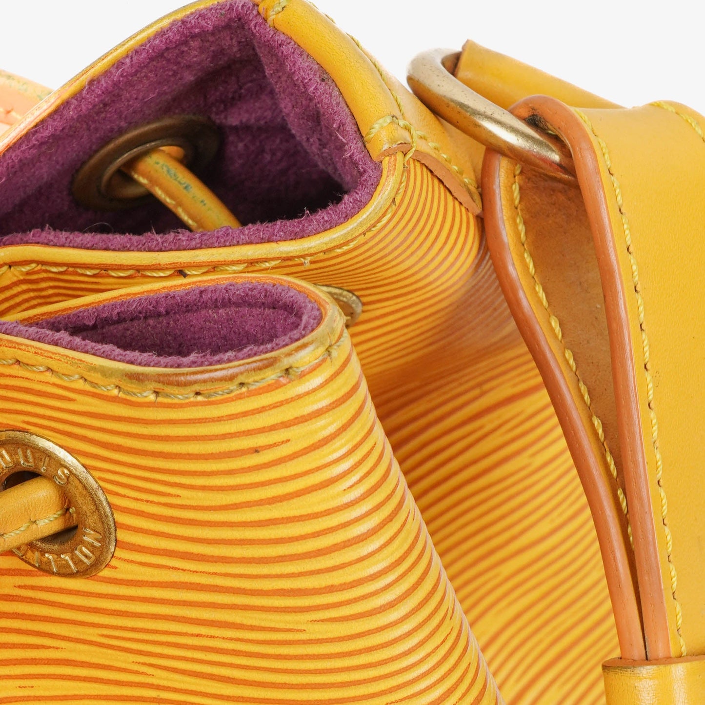 Louis Vuitton Petit Noe Yellow EPI Leather Shoulder Bag