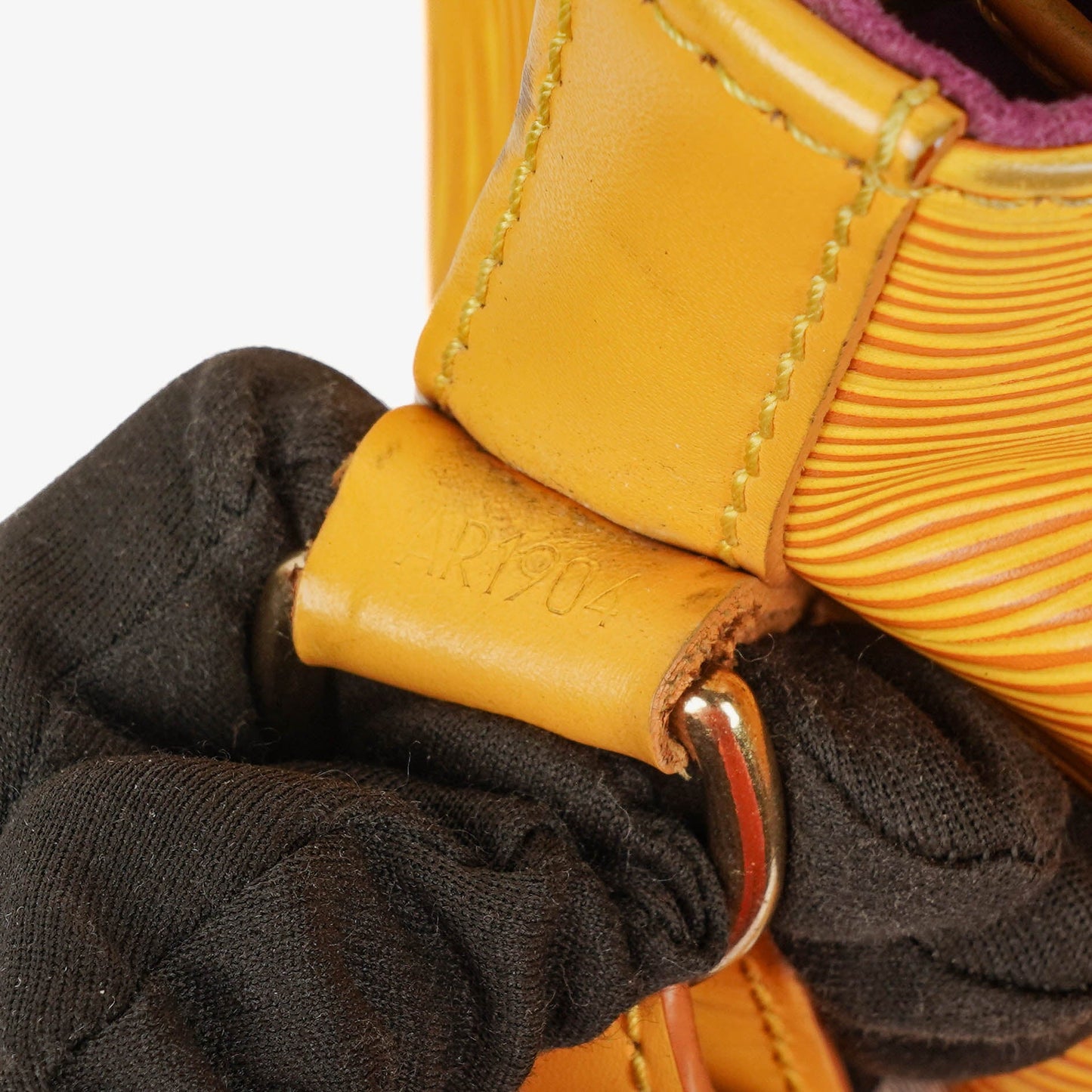 Louis Vuitton Petit Noe Yellow EPI Leather Shoulder Bag