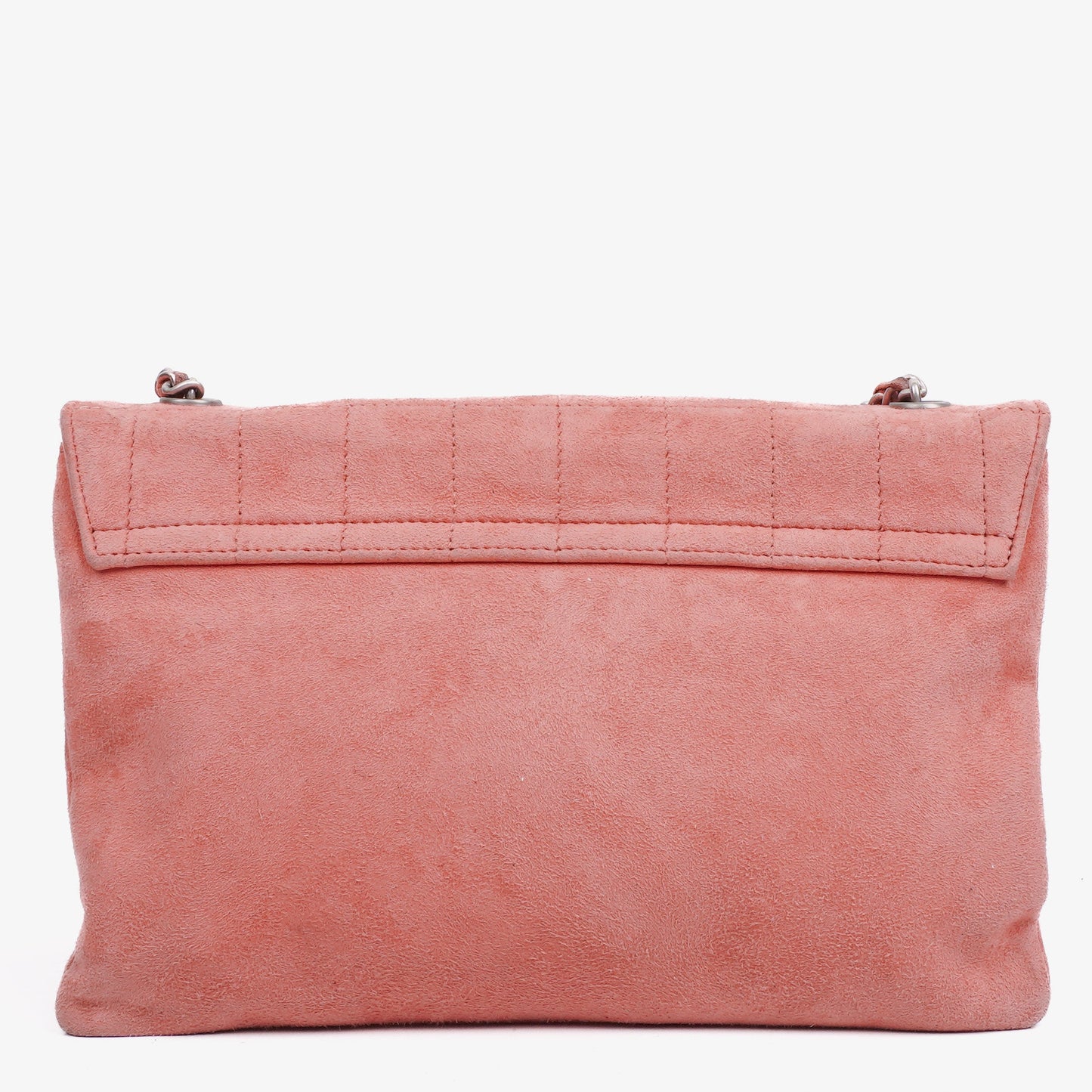 Chanel Pink Suede Chocolate Bar Mademoiselle Flap Bag