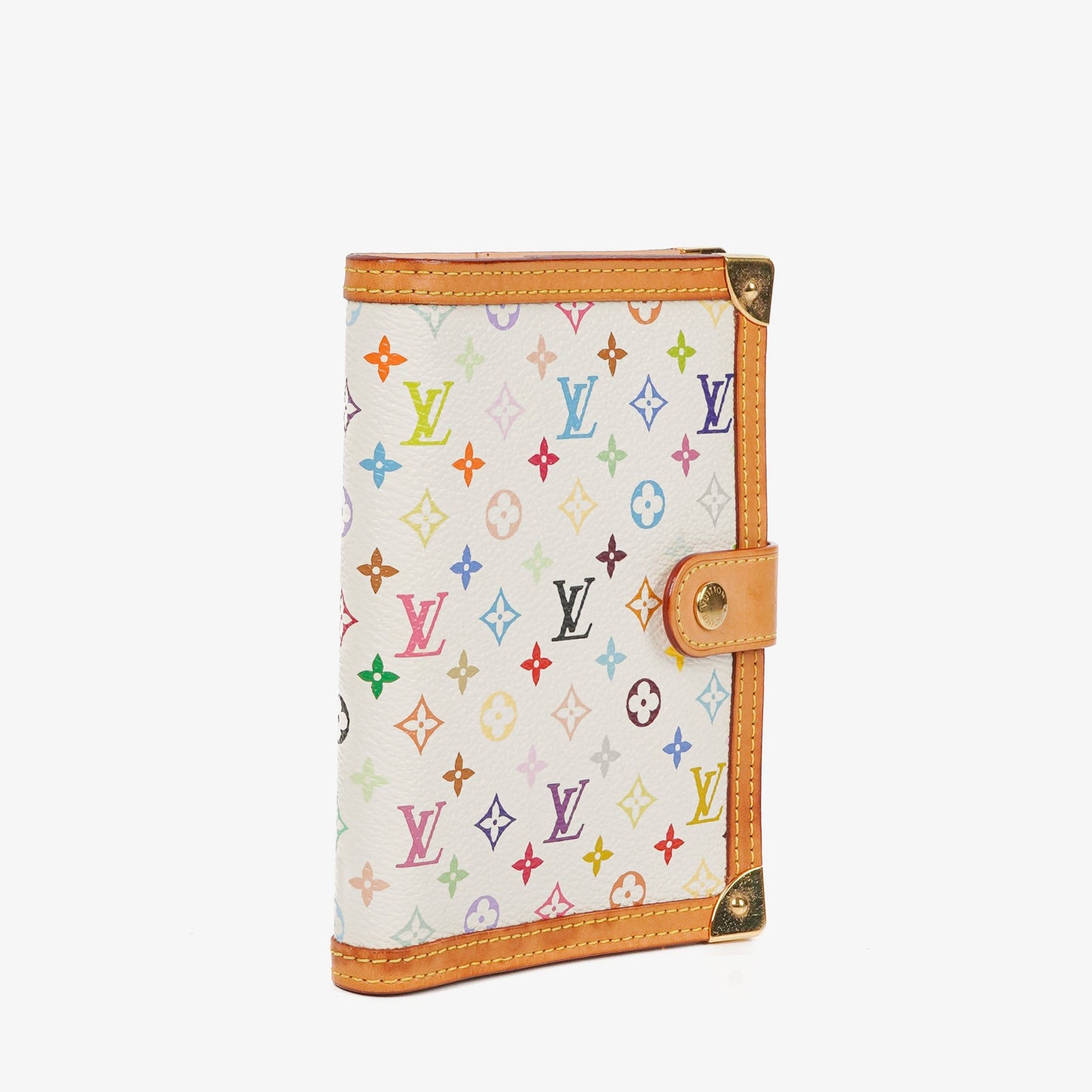 Louis Vuitton x Takashi Murakami White Monogram Multicolor Small Agenda/Notebook Cover