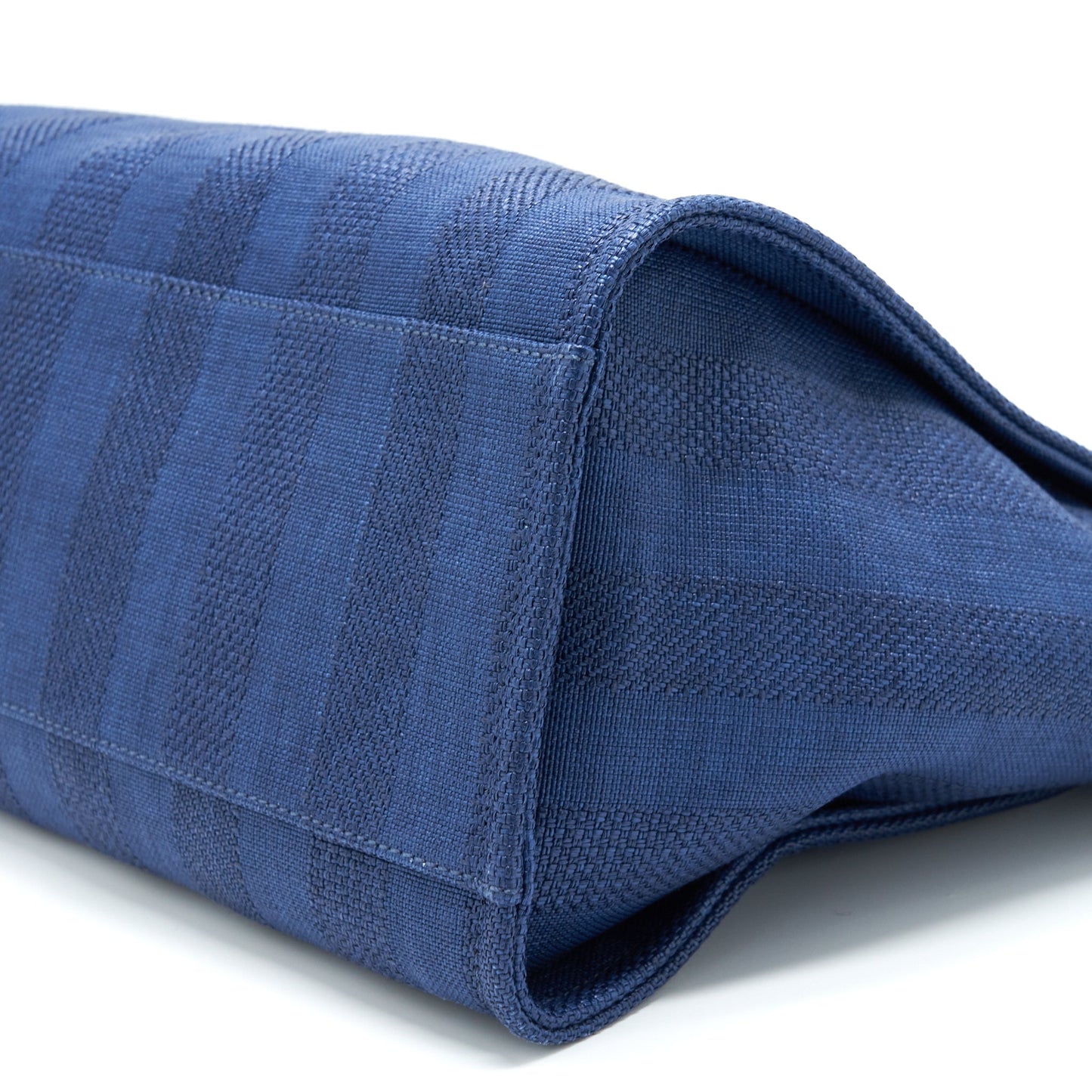 Chanel Deauville Tote Bag Canvas Dark Blue