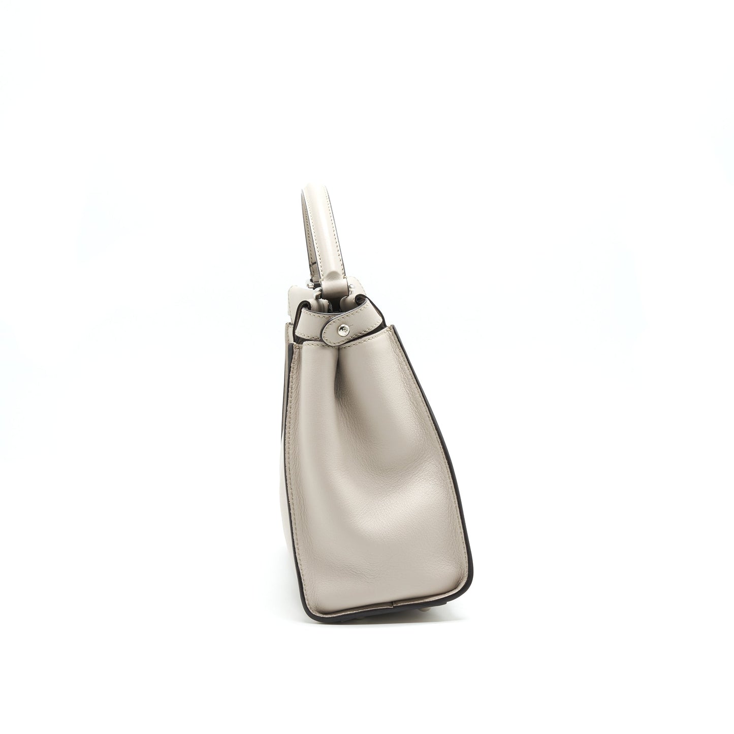 Fendi Medium Peekaboo Purse Light Grey with