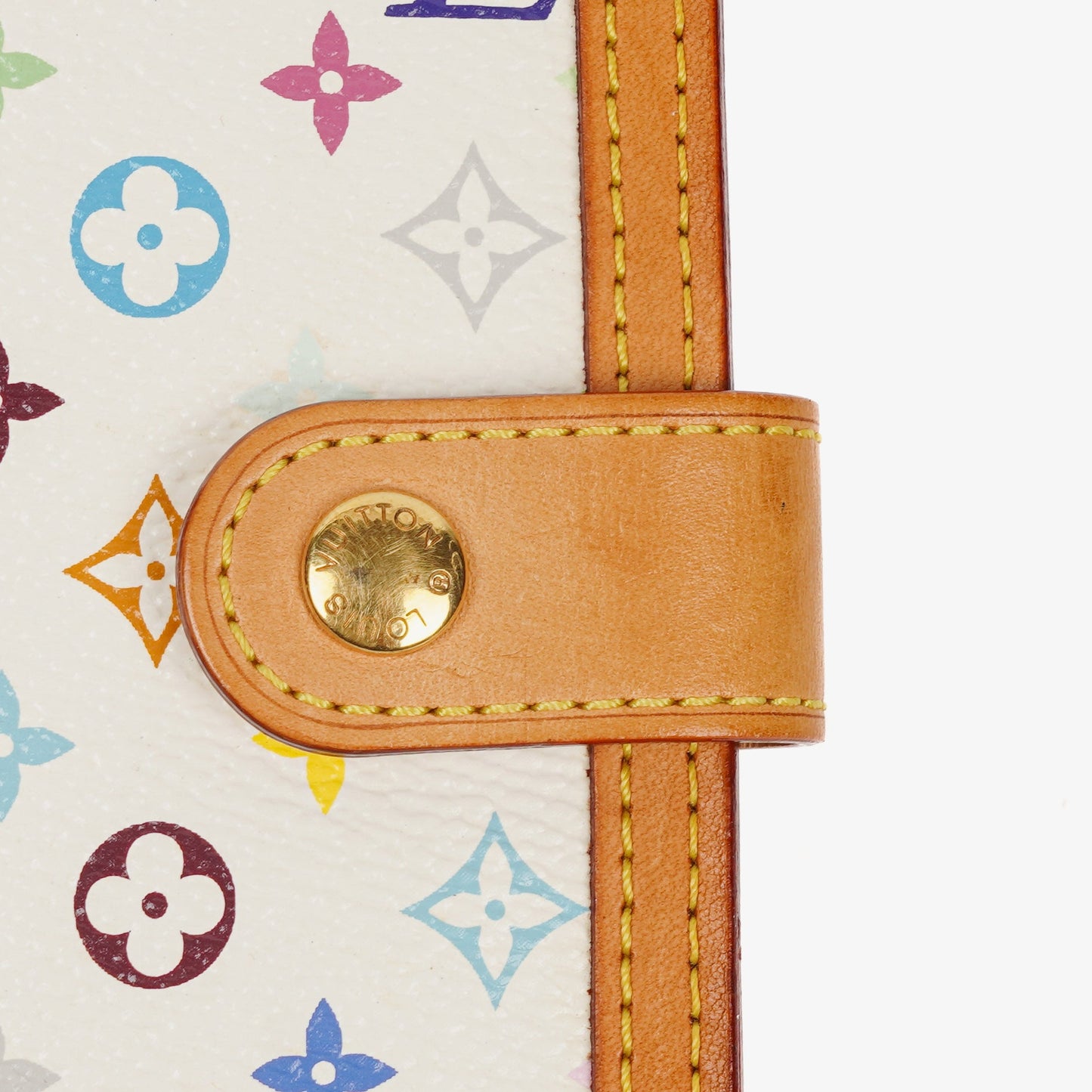 Louis Vuitton x Takashi Murakami White Monogram Multicolor Small Agenda/Notebook Cover