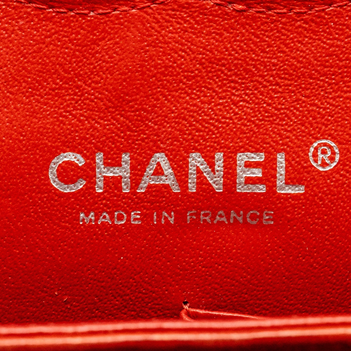 Chanel Medium Classic double flap bag lambskin red