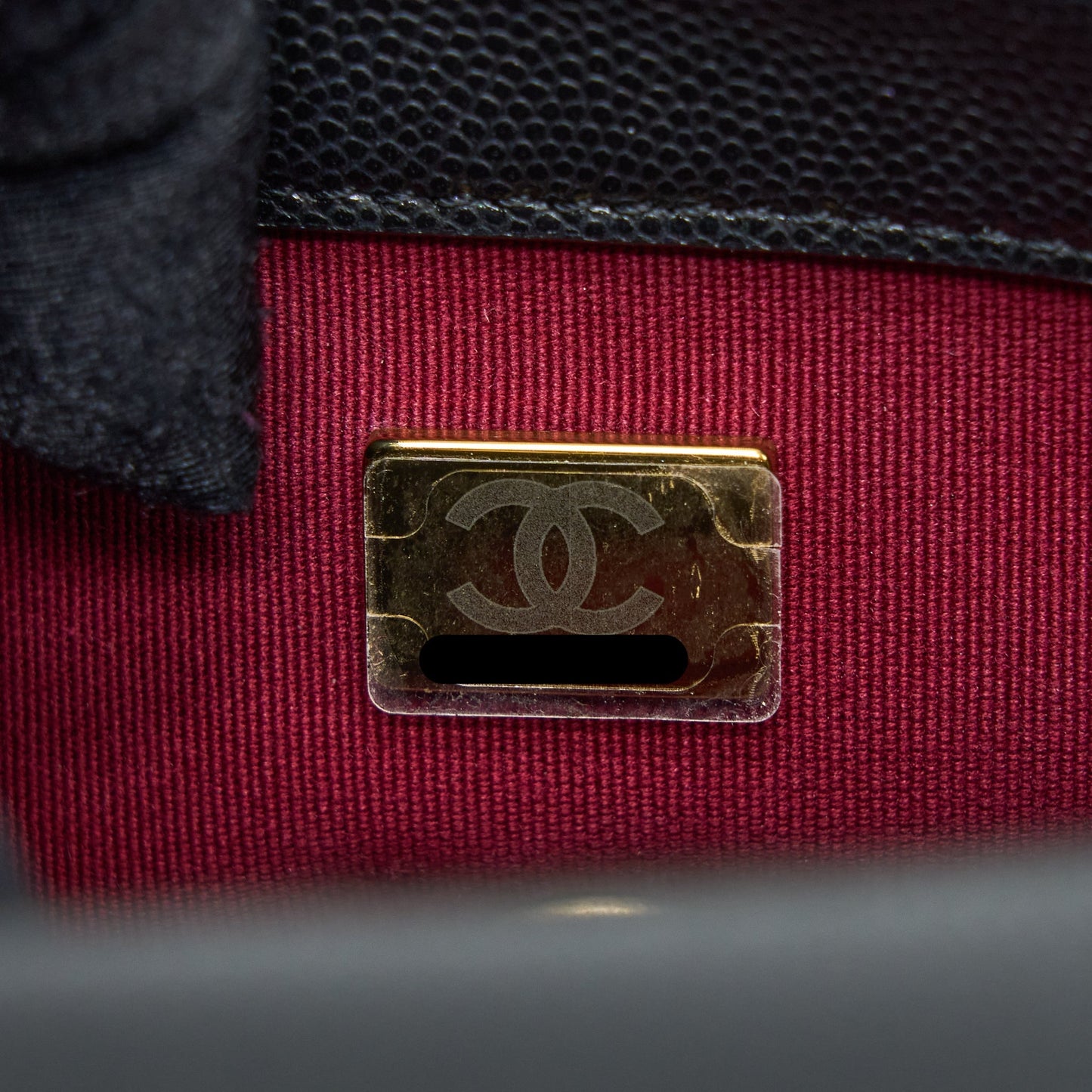 Chanel 22A Square Flap Bag Caviar Black  (Microchip)