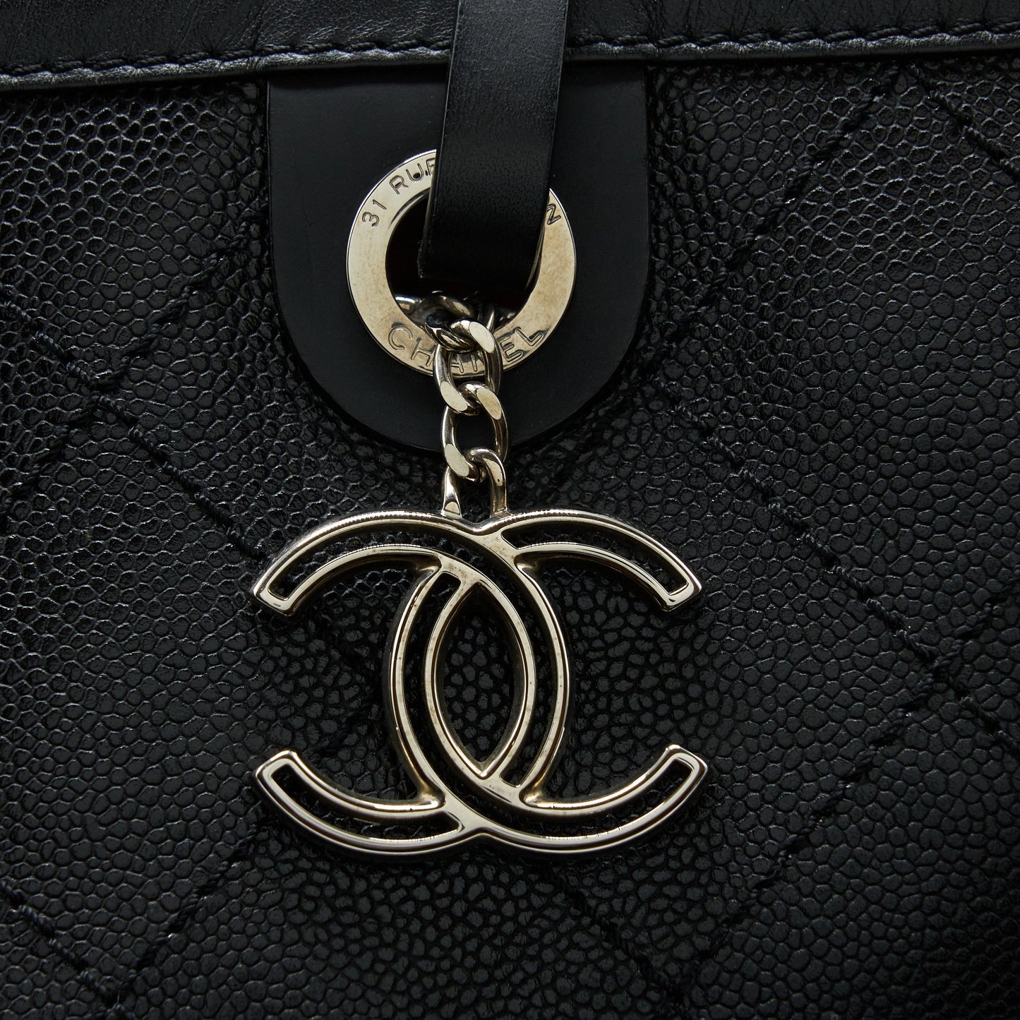 Chanel Tote Bag Caviar Black