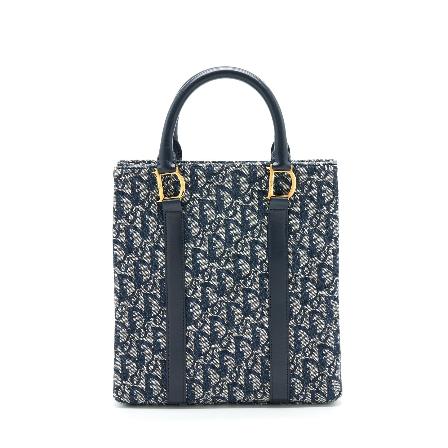 Dior Vintage Tote Purse Oblique Canvas
