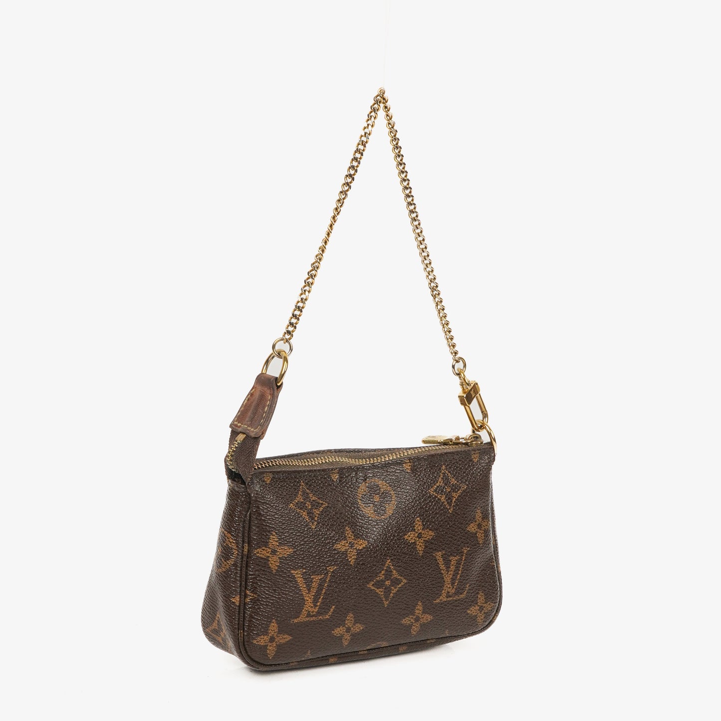 Louis Vuitton Mini Pochette Accessoires Monogram Canvas Clutch Handbag