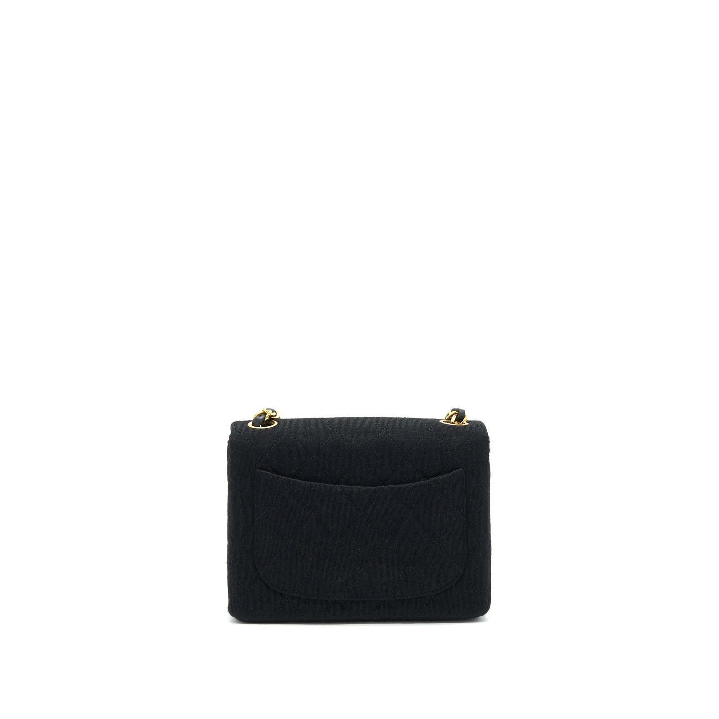 Chanel  Fabric Mini Square Flap Bag Black