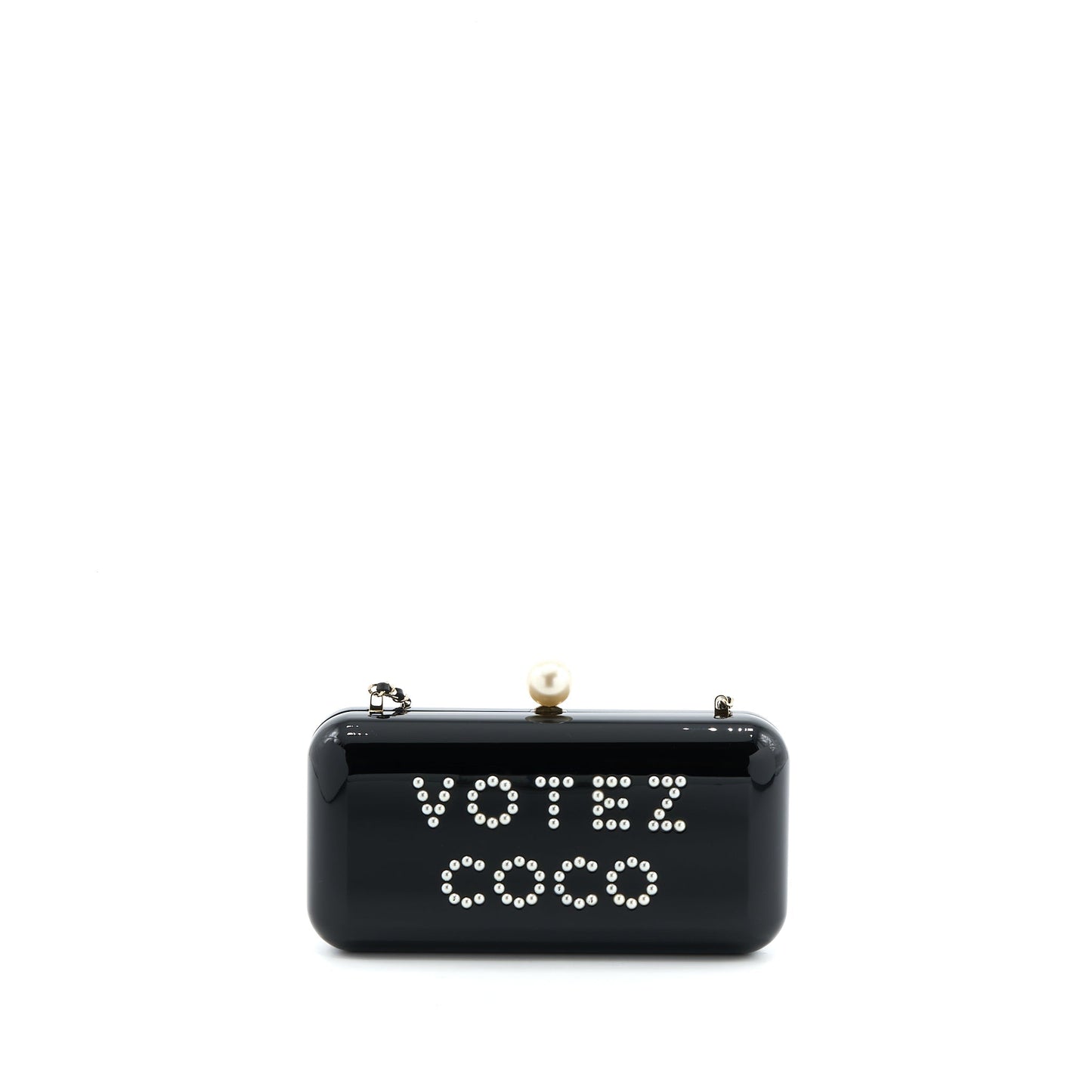 Chanel Votez Coco Evening Clutch with Chain Black L