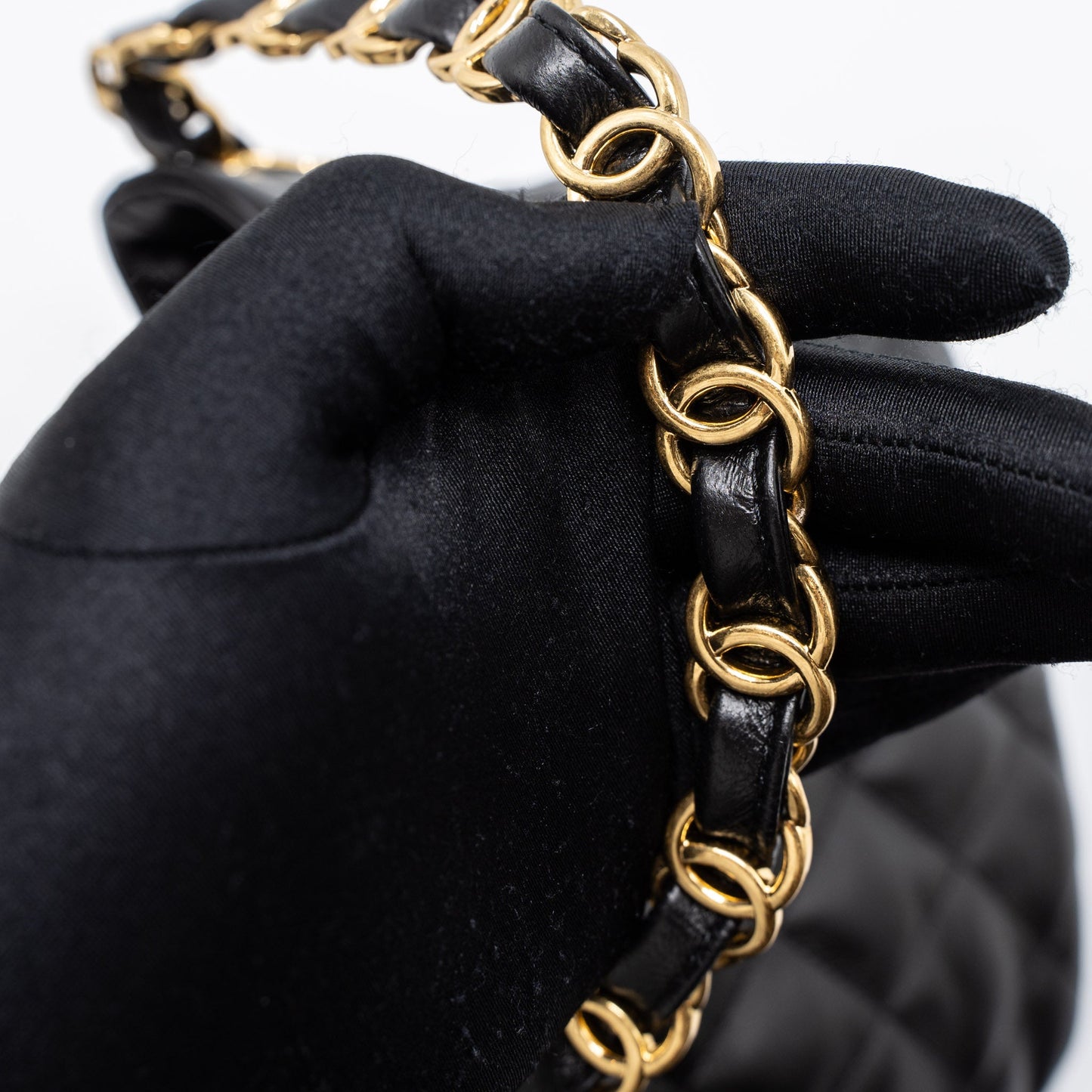 Chanel 22k Hobo Shoulder Bag Lambskin Black  (Microchip)