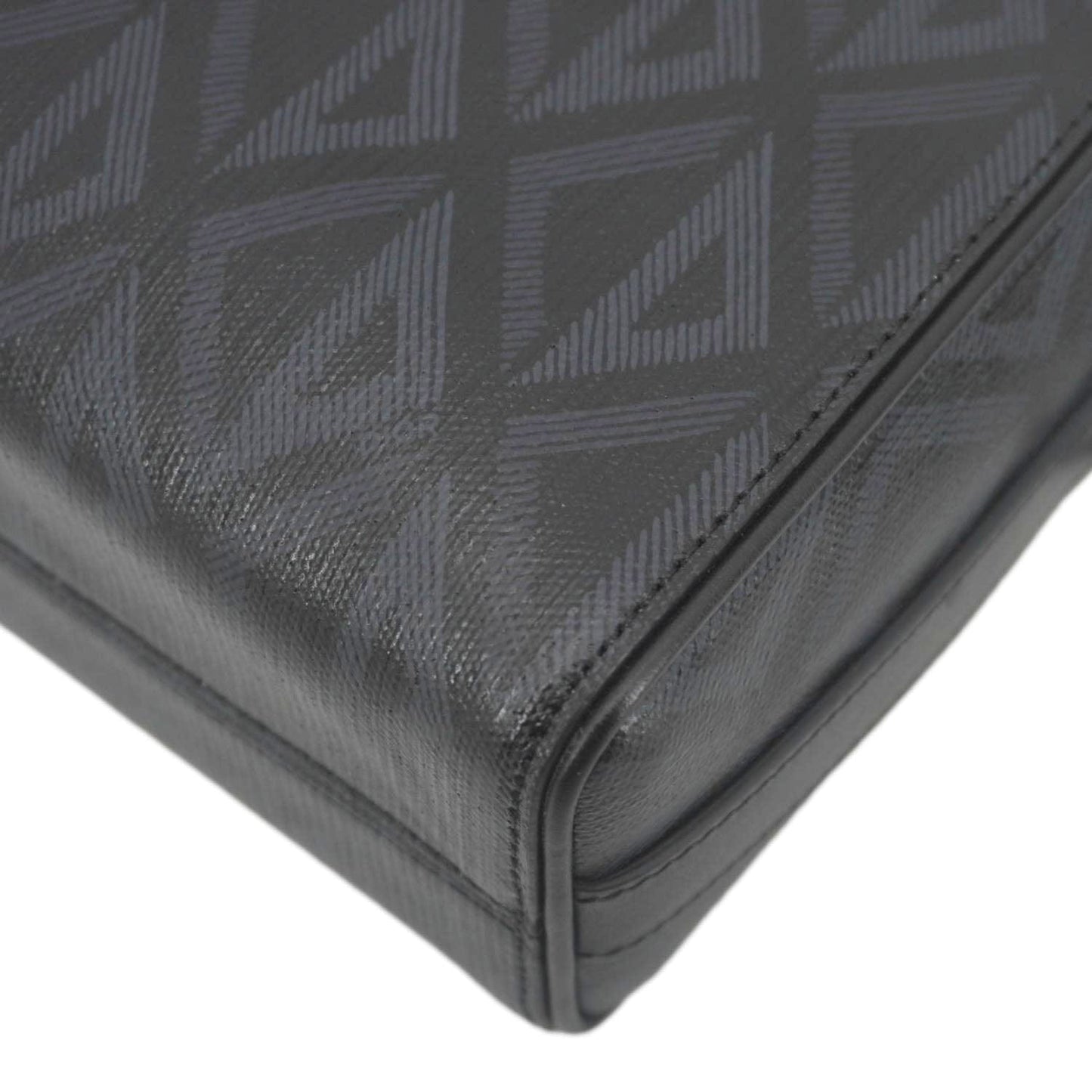 CHRISTIAN DIOR Lingot 22 CD Diamond Canvas Messenger Bag Black