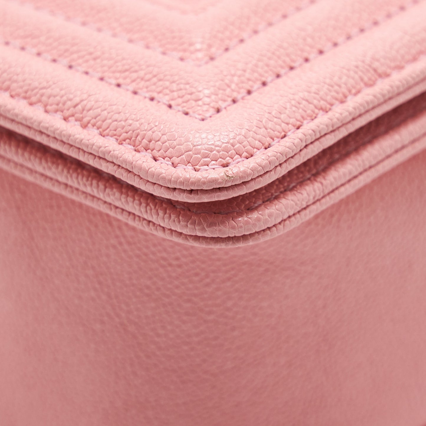 Chanel Small Boy Caviar Light Pink L
