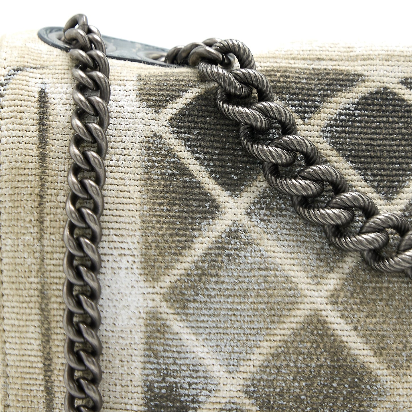 Chanel Graffiti Bag Fabric Multicolour Ruthenium
