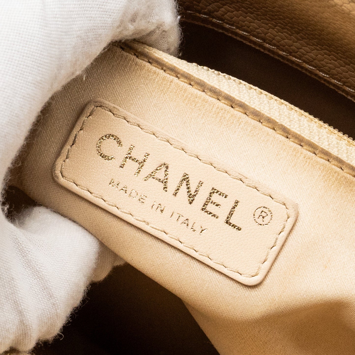 Chanel Grand Shopping Tote Bag Caviar Beige