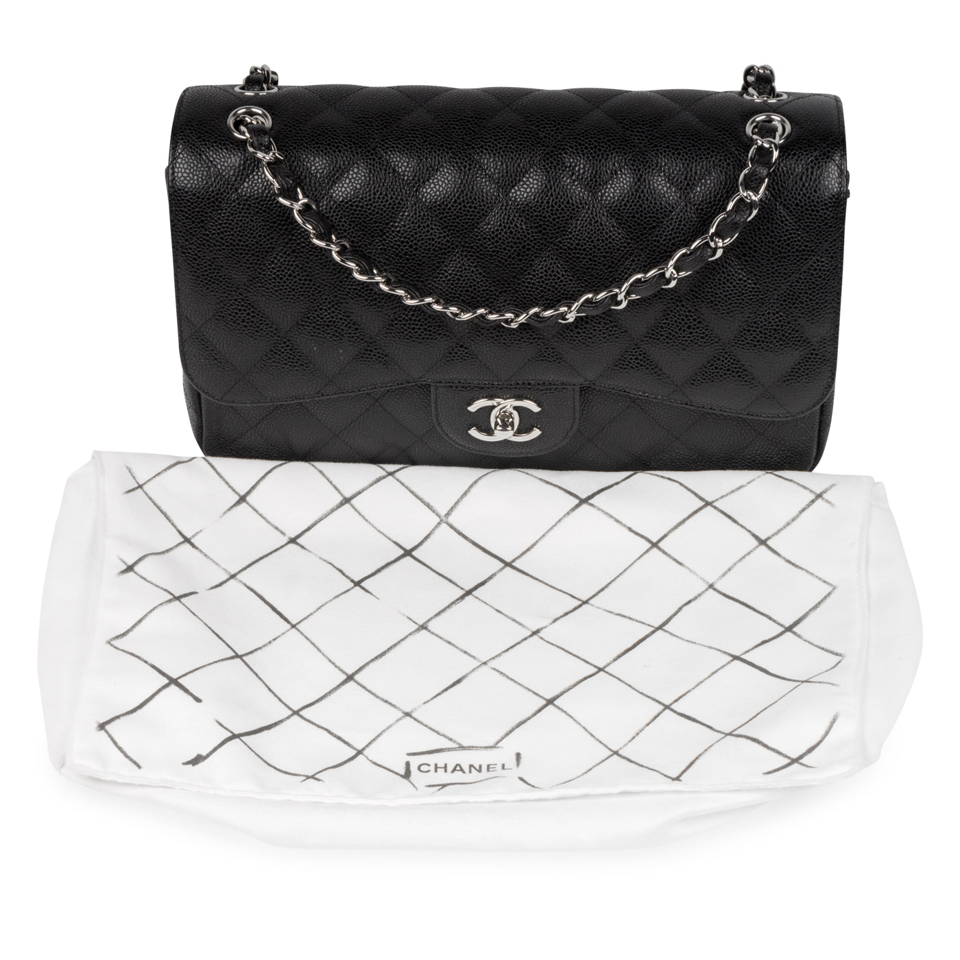Chanel Classic Flap Bag - Jumbo - SHW